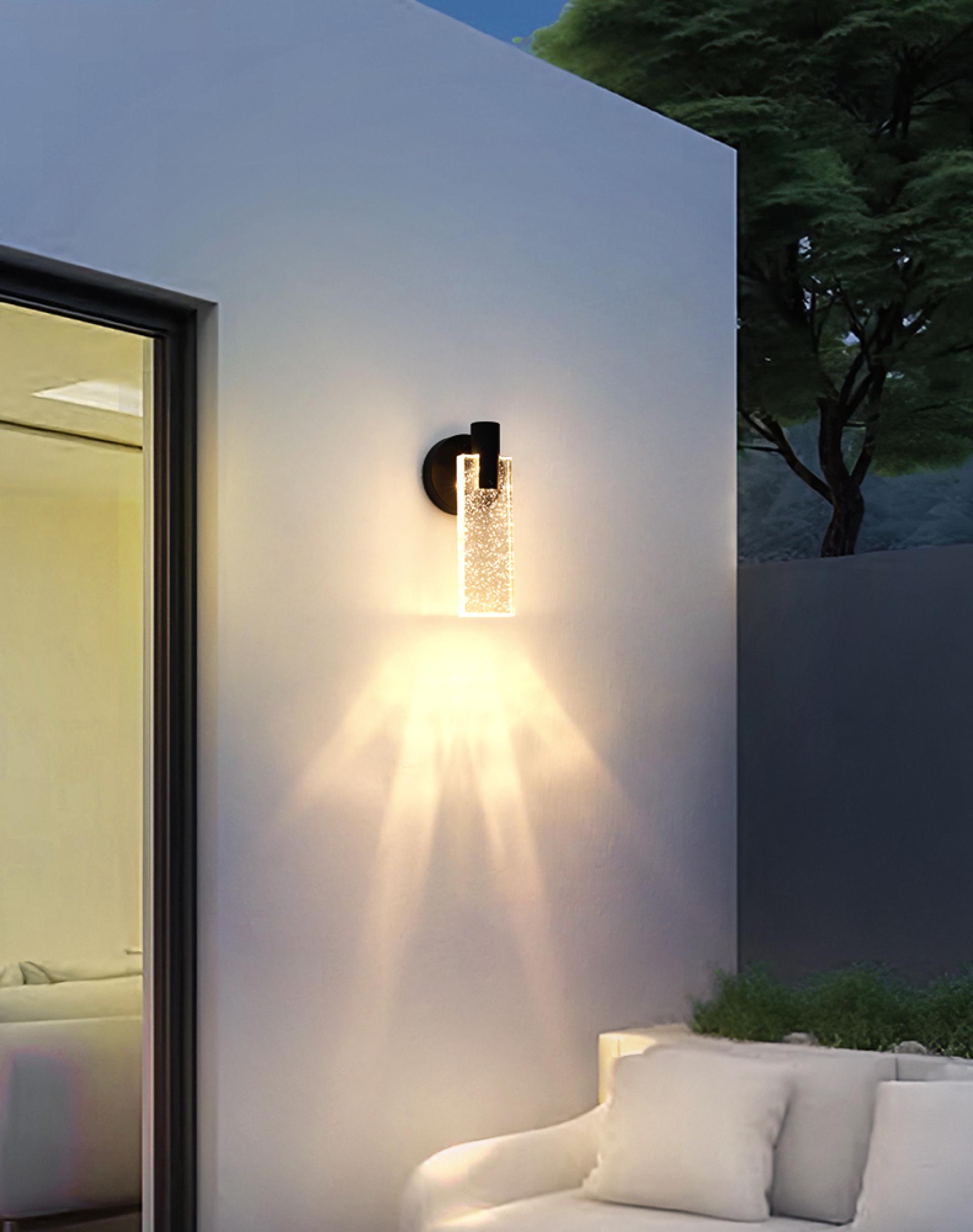 London Design Awards Winner - Crystal Wall Lamp (Rectangular)
