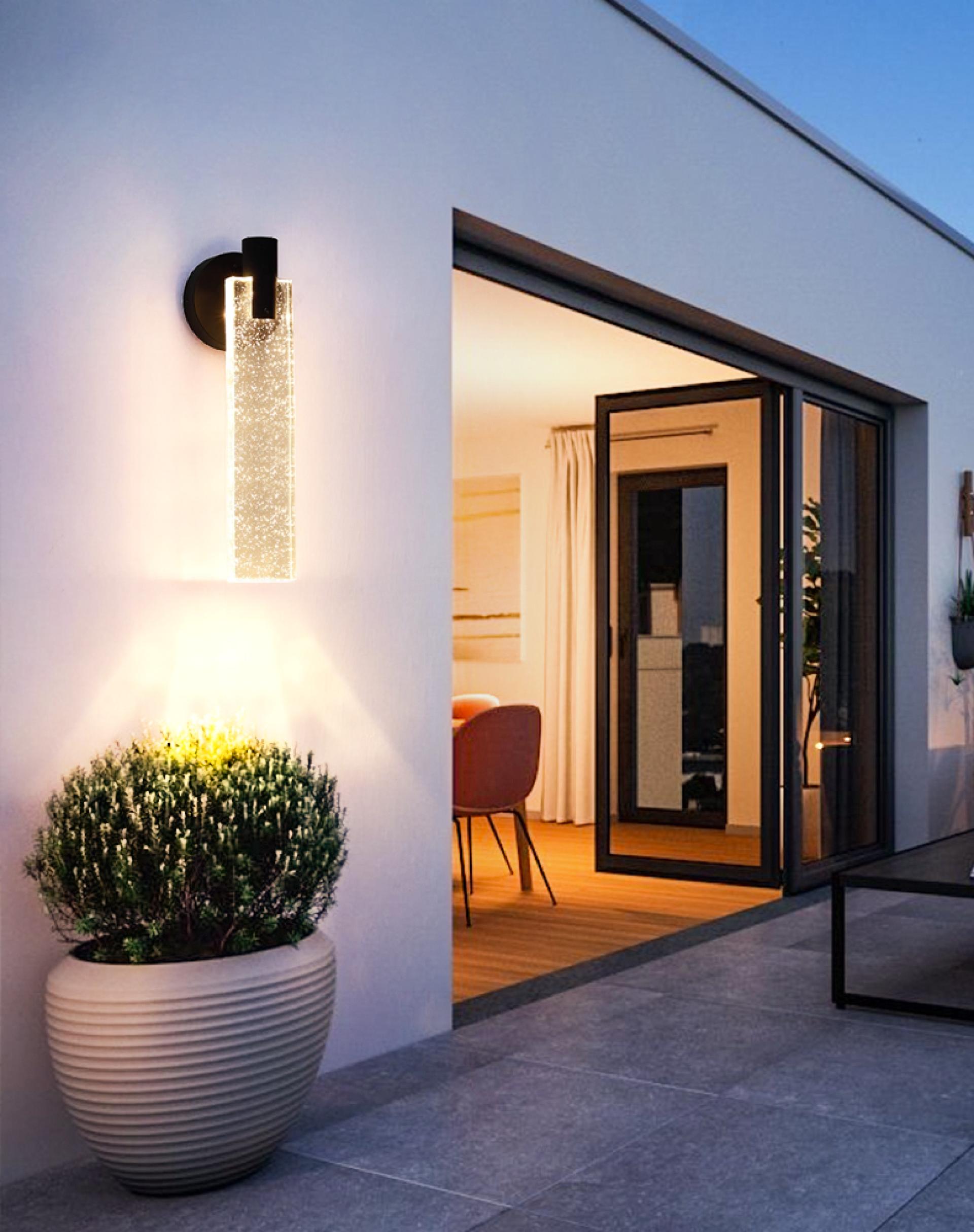 London Design Awards Winner - Crystal Wall Lamp (Rectangular)