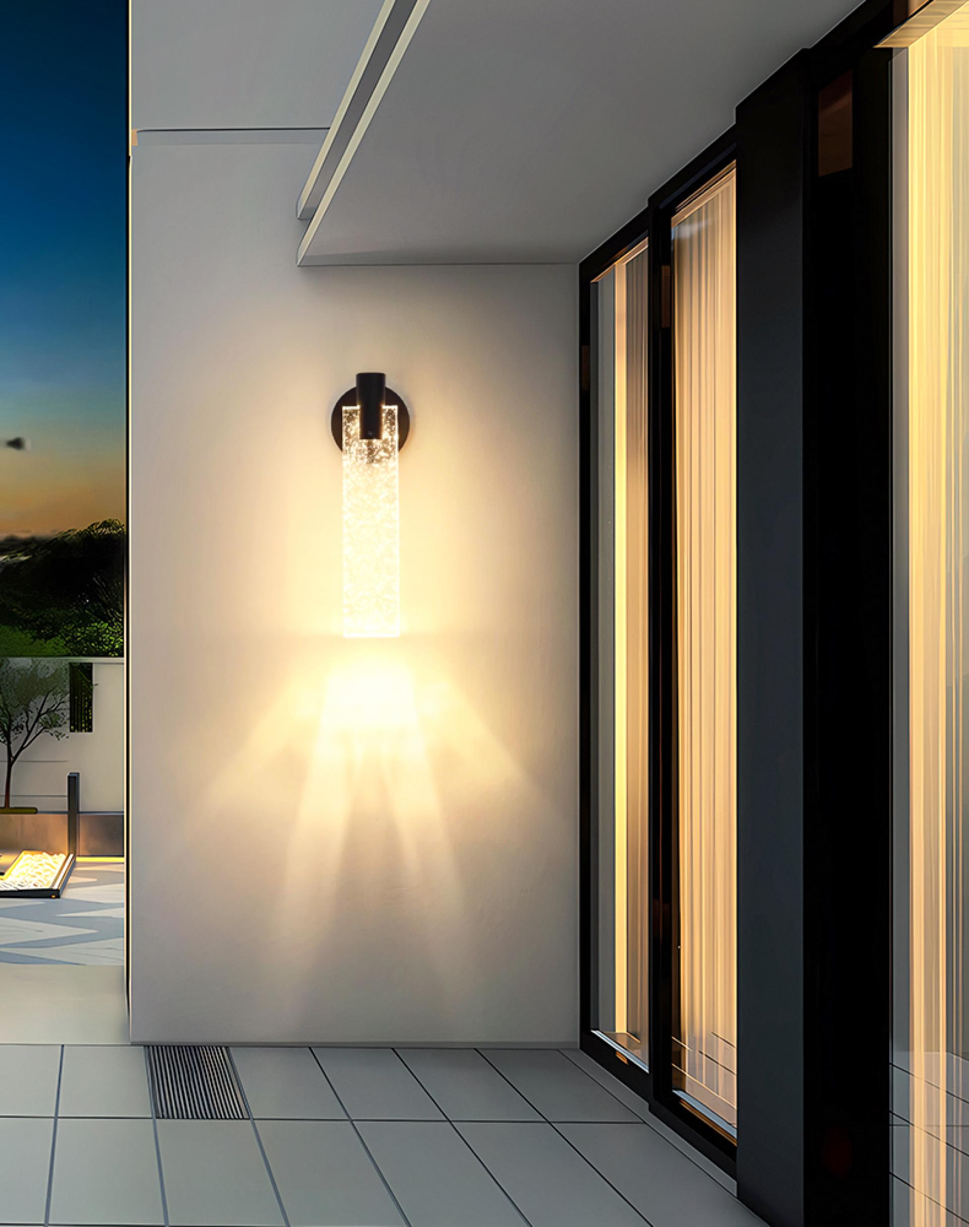 London Design Awards Winner - Crystal Wall Lamp (Rectangular)