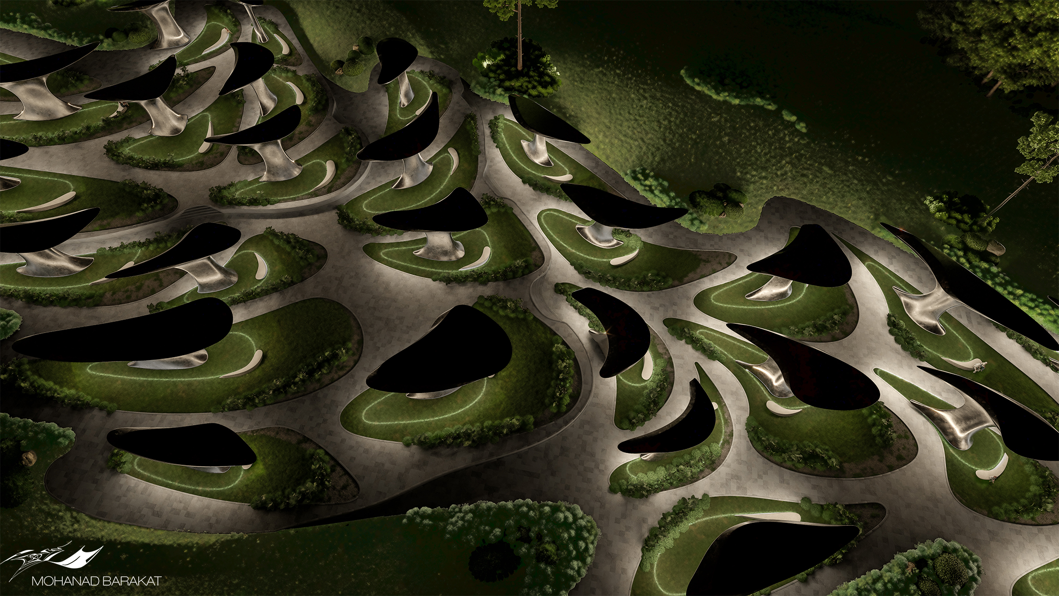 London Design Awards Winner - Sculpture Garden - Inspired by Ras Abrouq mountains