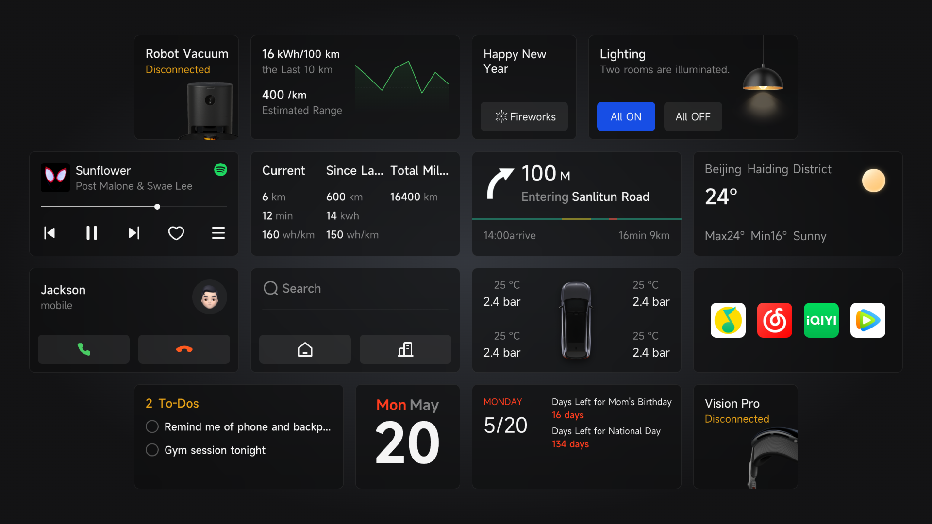 London Design Awards Winner - leapmotor OS HMI design