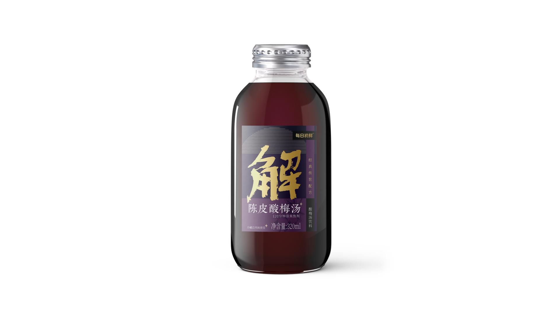 London Design Awards Winner - Daily Fresh Sour Plum Drink Series Packaging Design
