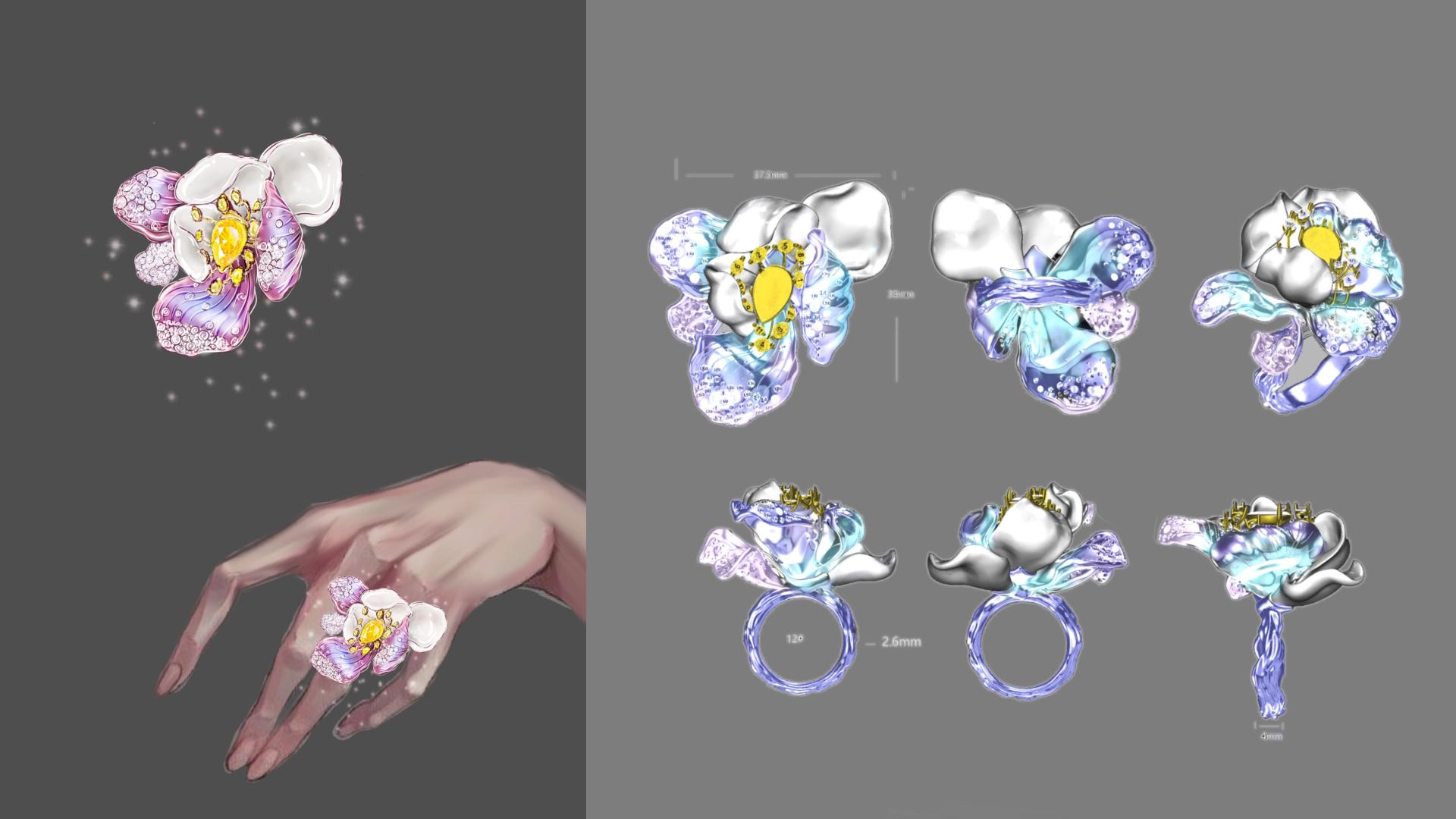 London Design Awards Winner - Timeless Eastern Beauty: Himalayan Princess‘ Floral Tiara
