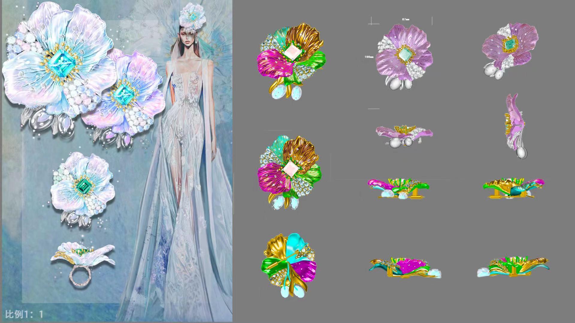 London Design Awards Winner - Timeless Eastern Beauty: Himalayan Princess‘ Floral Tiara