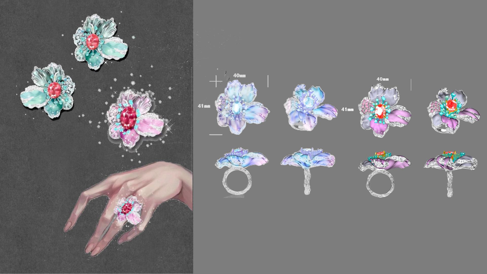 London Design Awards Winner - Timeless Eastern Beauty: Himalayan Princess‘ Floral Tiara