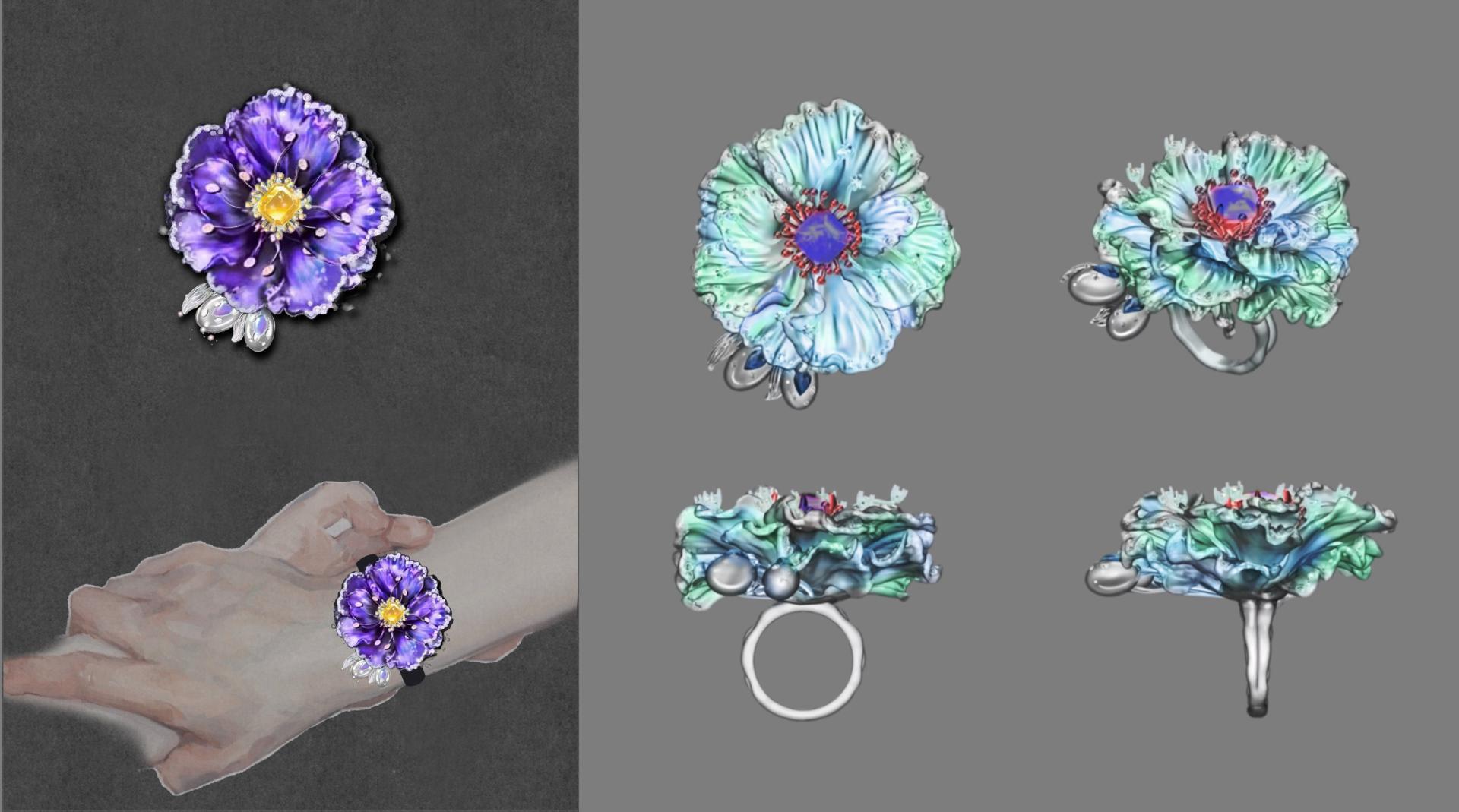 London Design Awards Winner - Timeless Eastern Beauty: Himalayan Princess‘ Floral Tiara