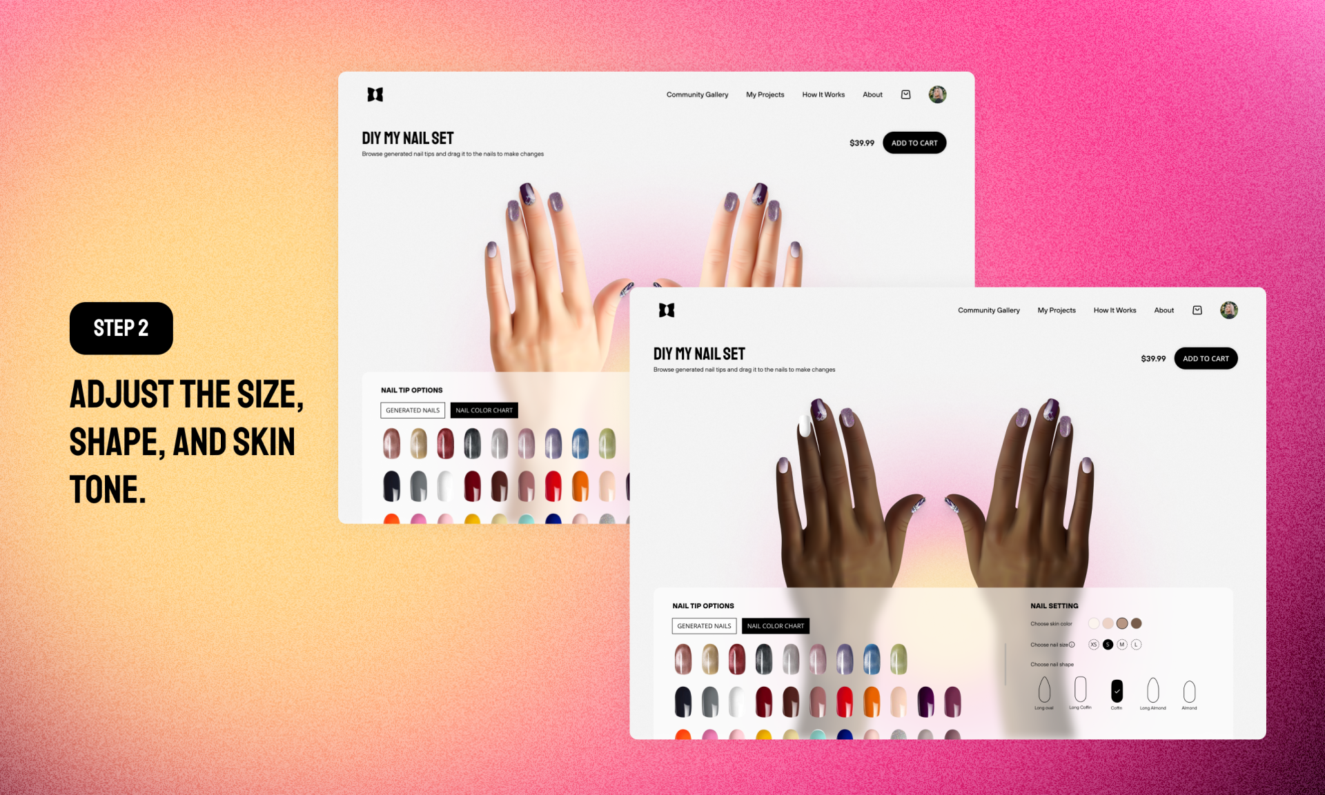 London Design Awards Winner - Virtu AI: Experimental Shopping for Press-On Nails