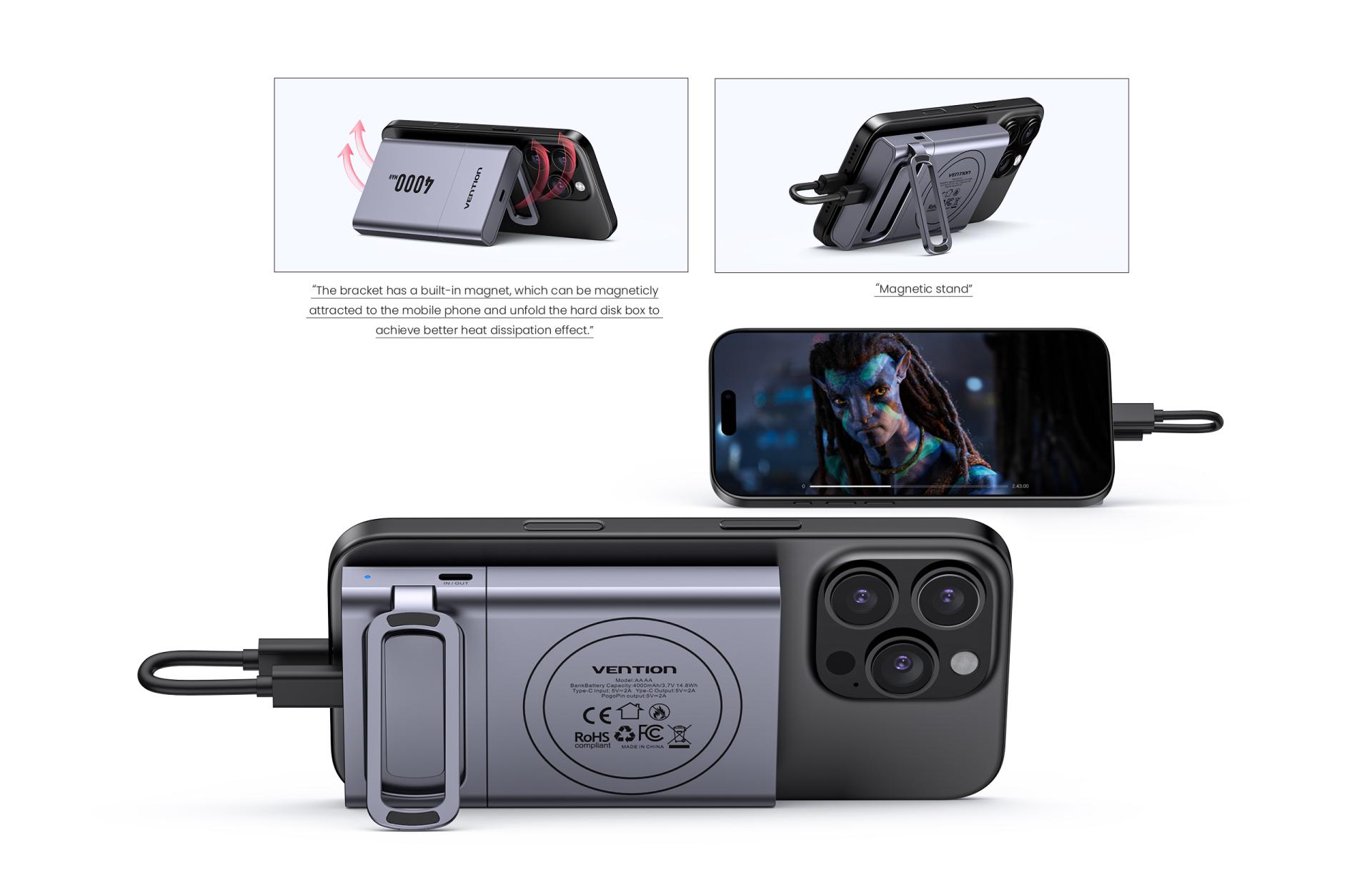 London Design Awards Winner - The Mobile Hard Drive with a Detachable Power Bank