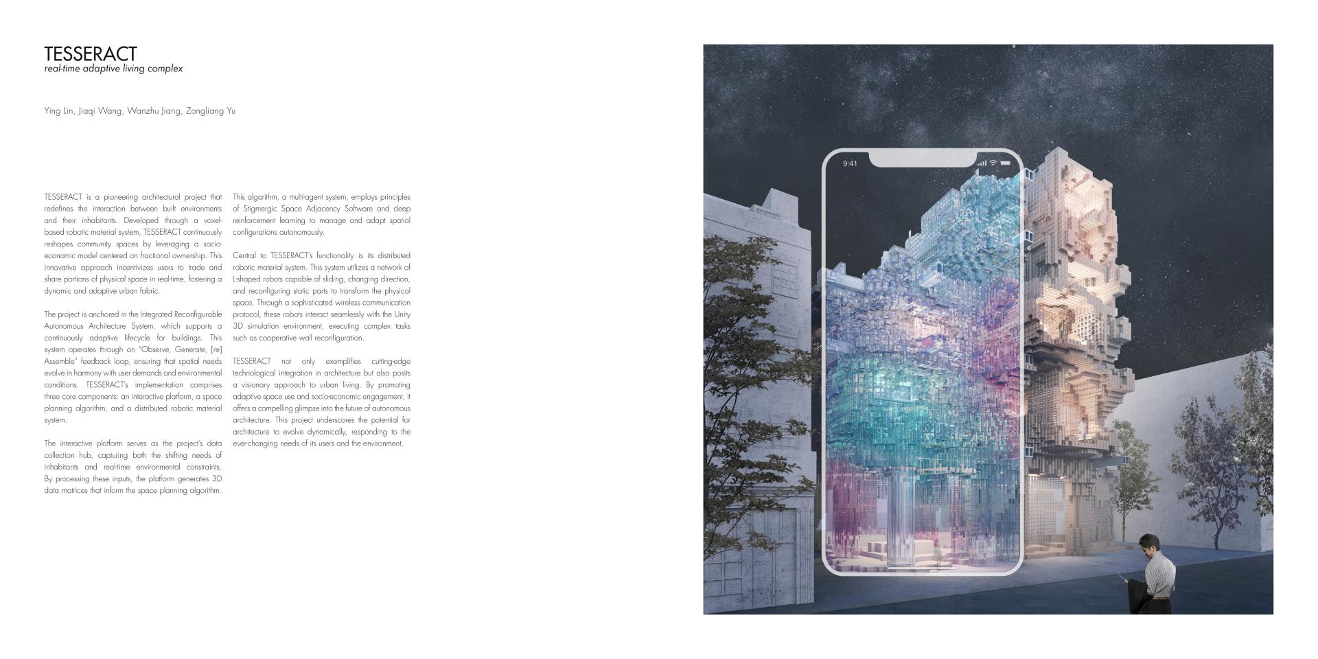 London Design Awards Winner - TESSERACT: Adaptive Living Architecture