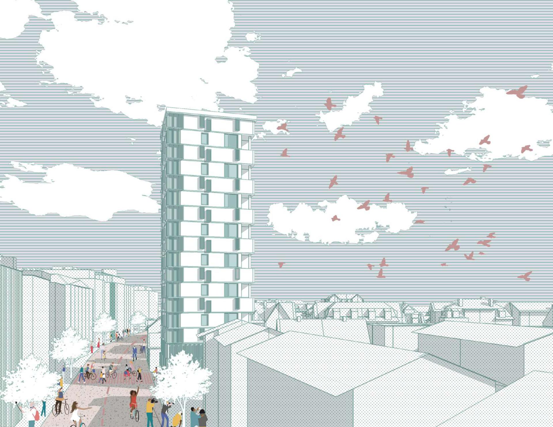 London Design Awards Winner - SIMPLIFIED HIGH-RISE HOUSING AT CITY EDGE
