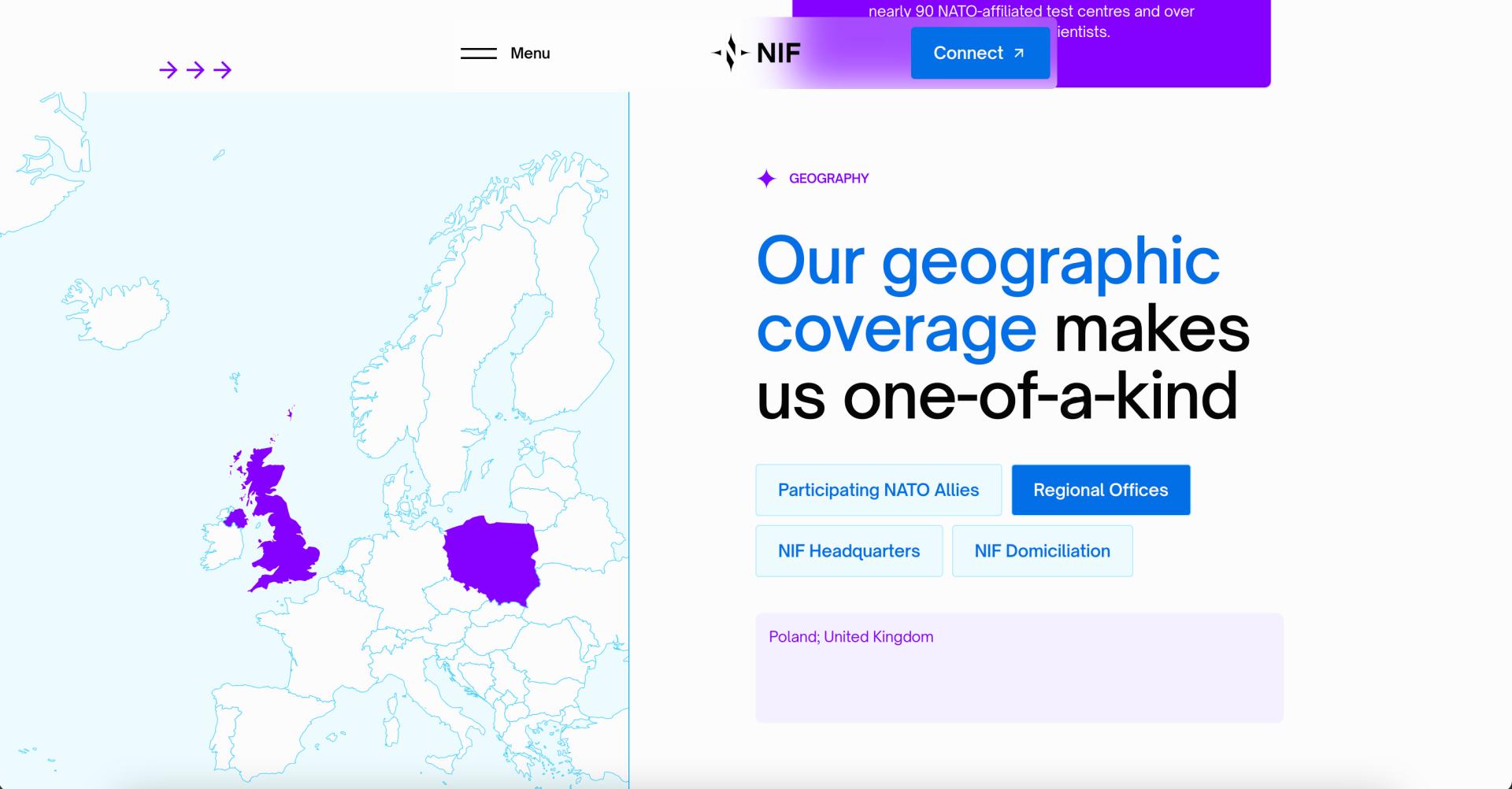 London Design Awards Winner - NATO Innovation Fund Website