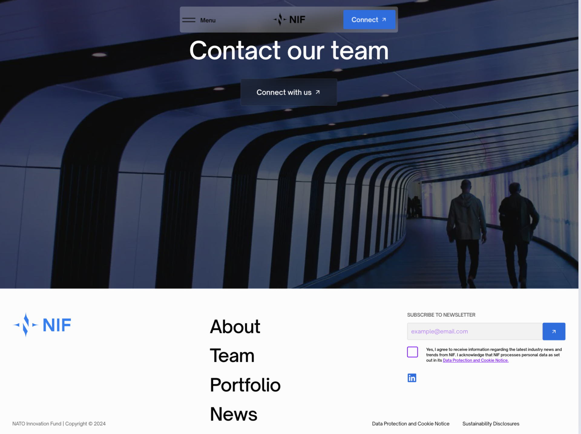 London Design Awards Winner - NATO Innovation Fund Website