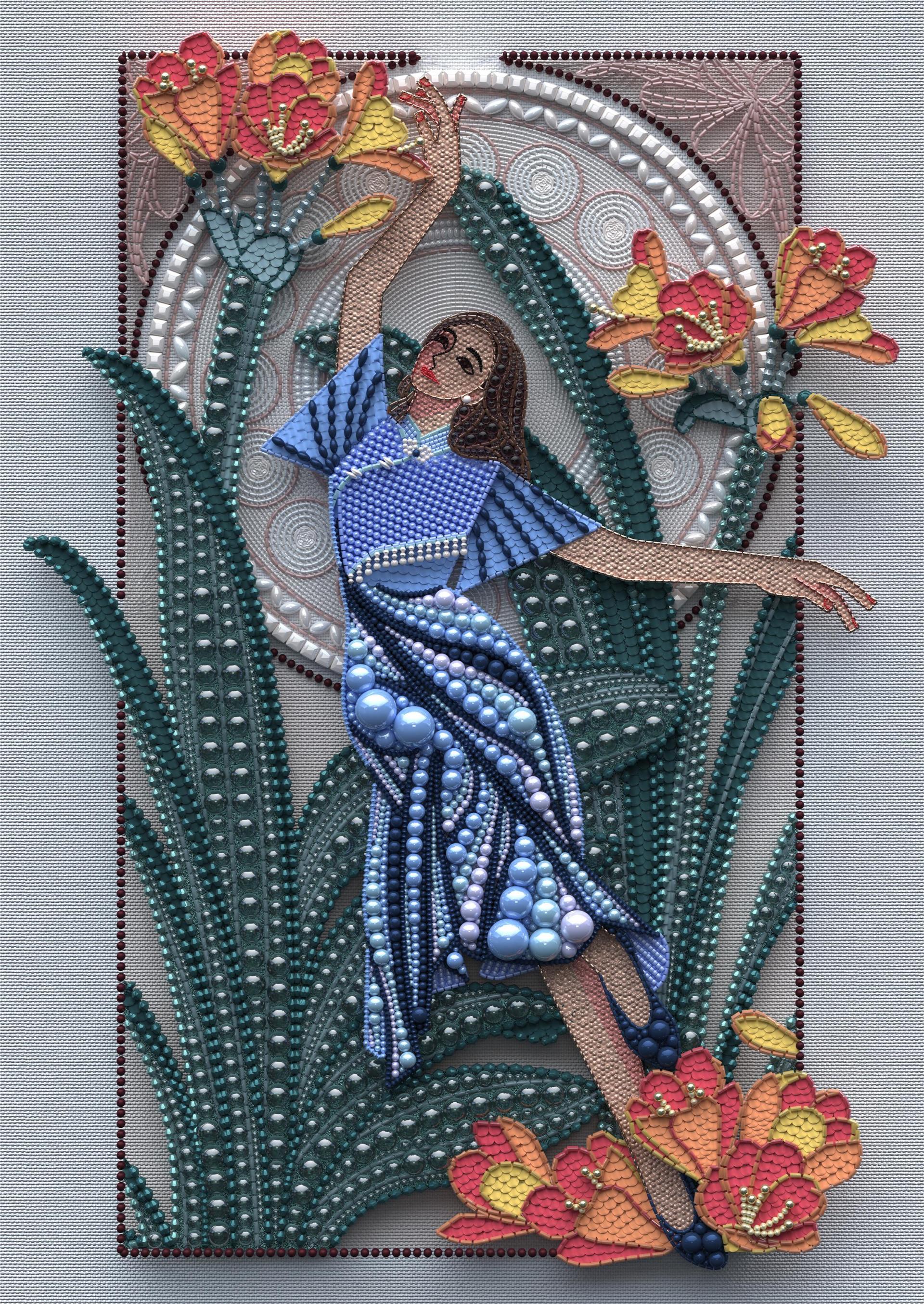 London Design Awards Winner - Blooming Pearl Embroidery