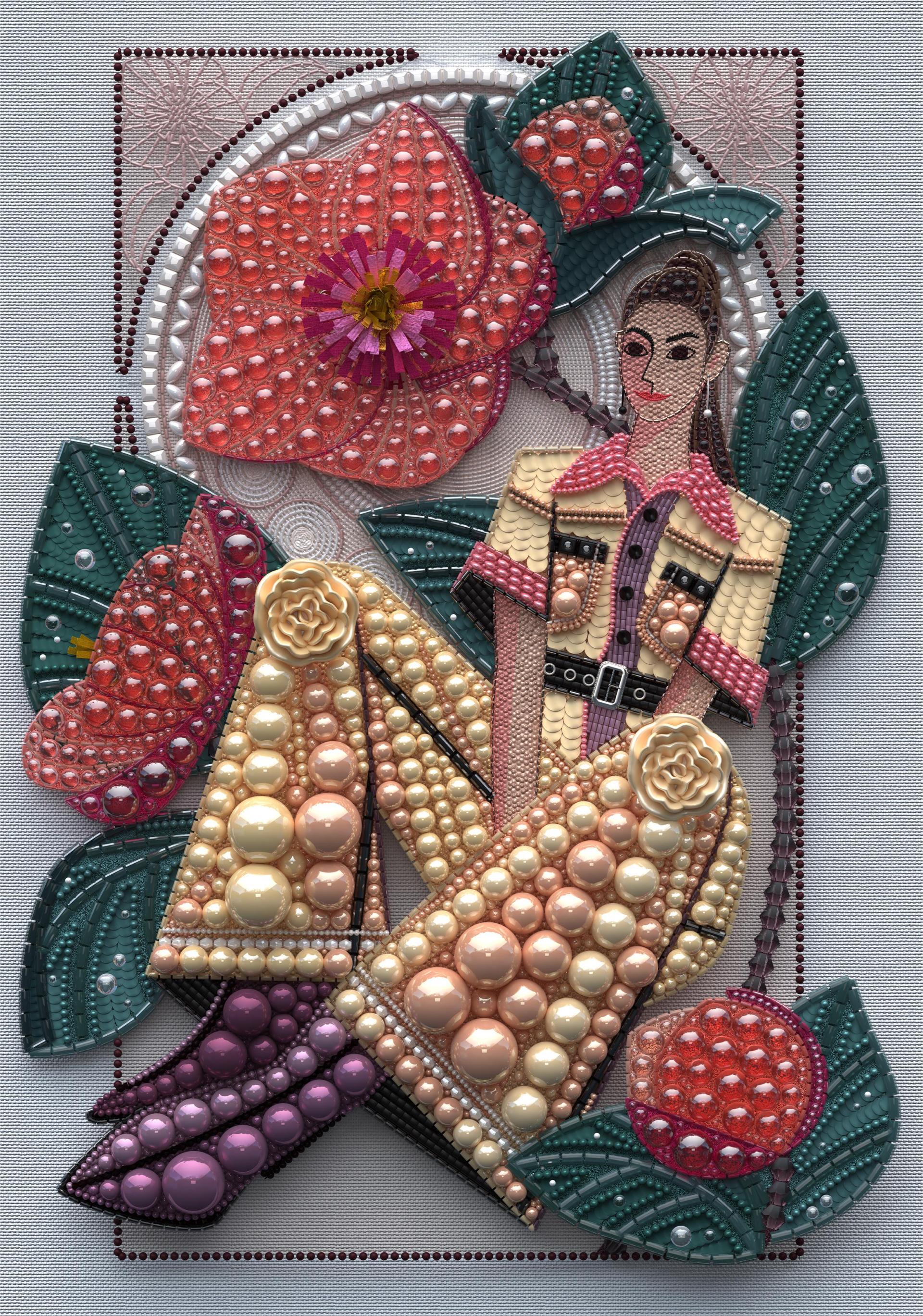 London Design Awards Winner - Blooming Pearl Embroidery