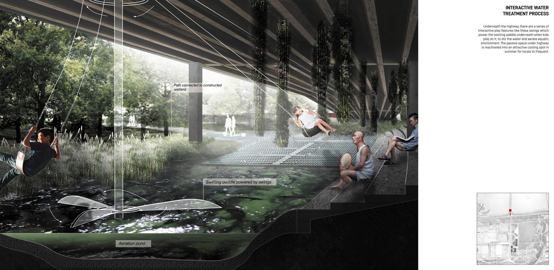 London Design Awards Winner - Blue Corridor as Industrial Community Armature