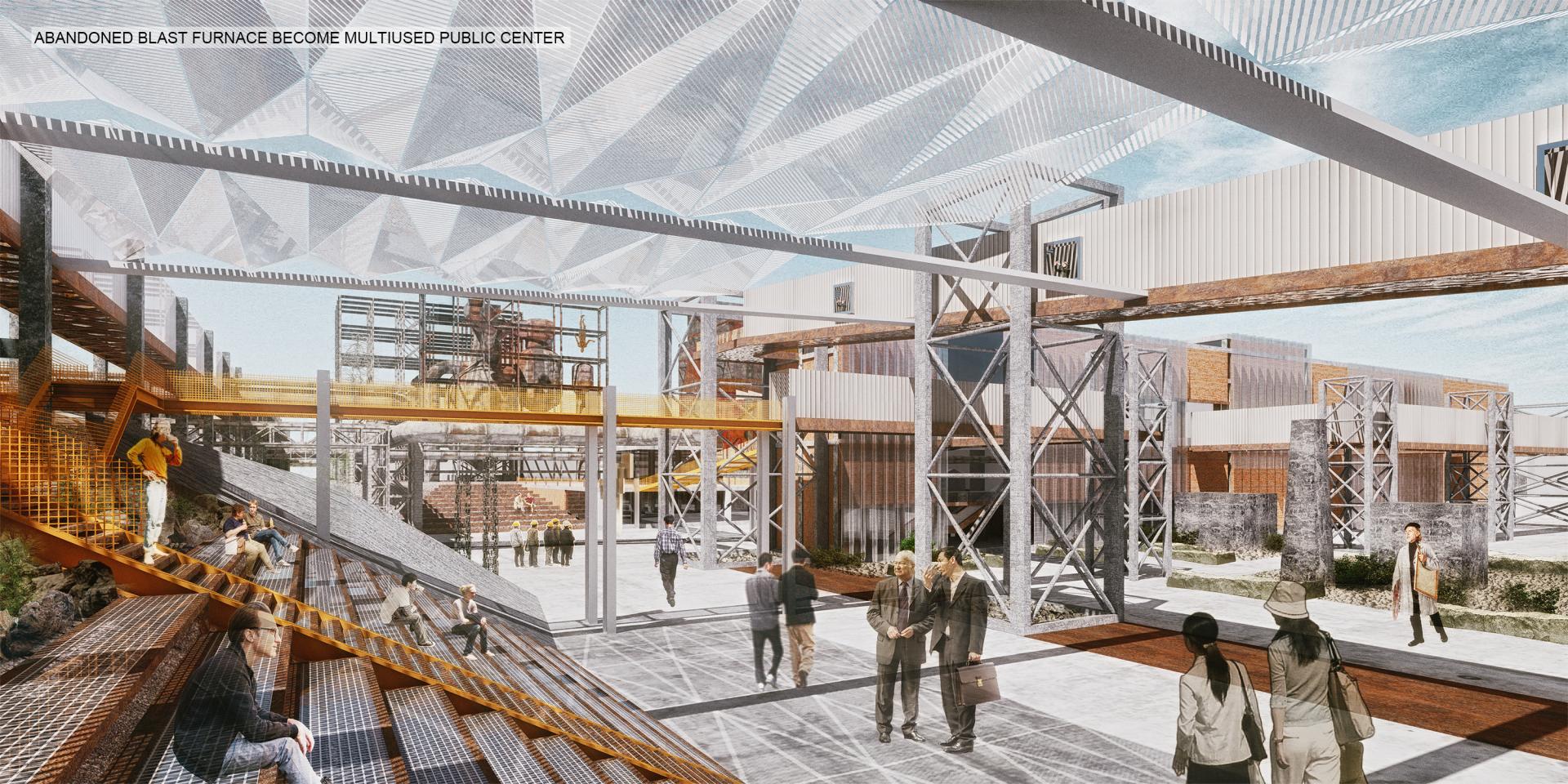 London Design Awards Winner - Crafting the Landscape in an Active Steel Plant