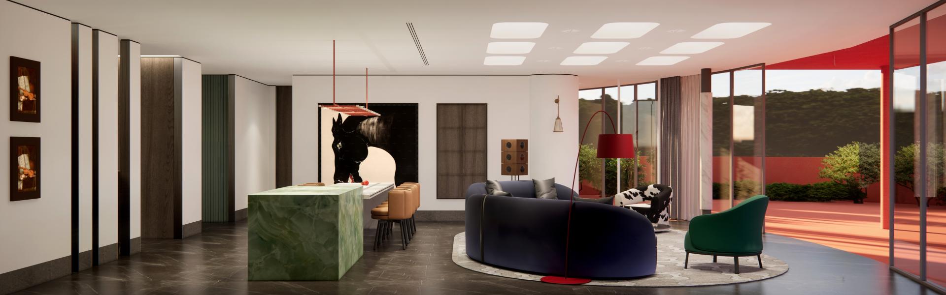 London Design Awards Winner - Shanghai Fulong Mansion Large Flat Residential Project 