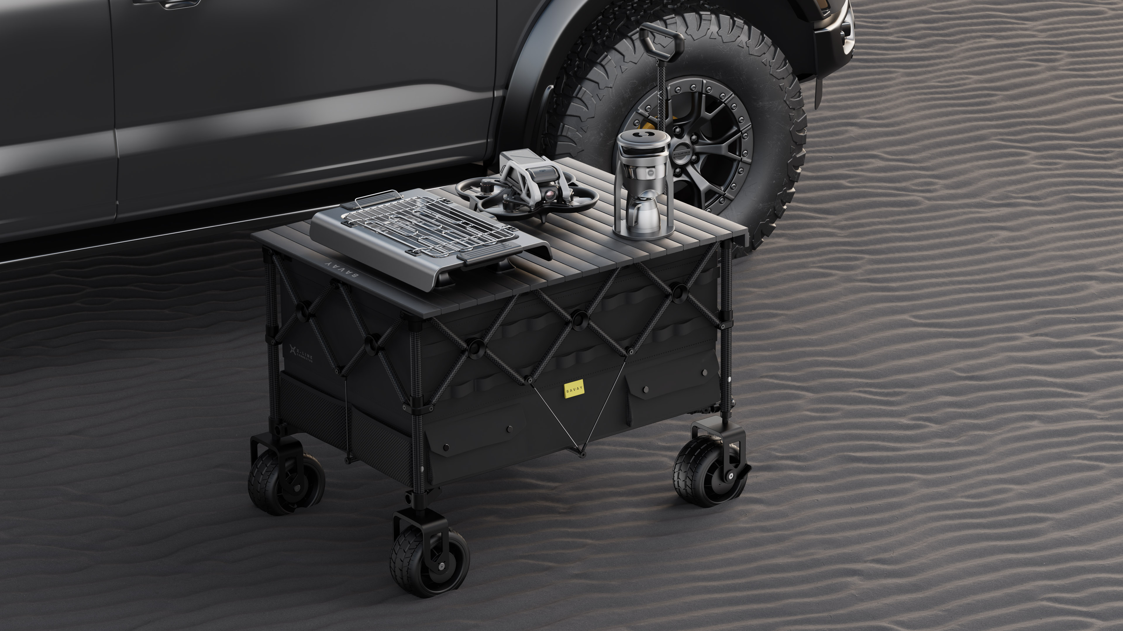 London Design Awards Winner - Bavay X-LINK Folding Wagon