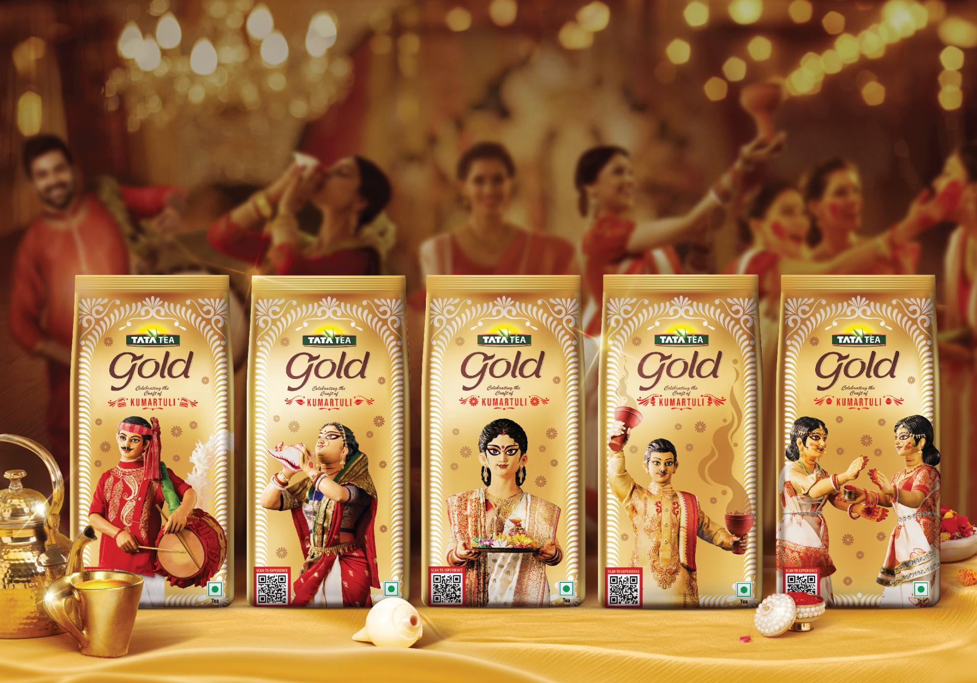 London Design Awards Winner - TATA TEA GOLD DURGA PUJA FESTIVE SERIES PACKS - 2024