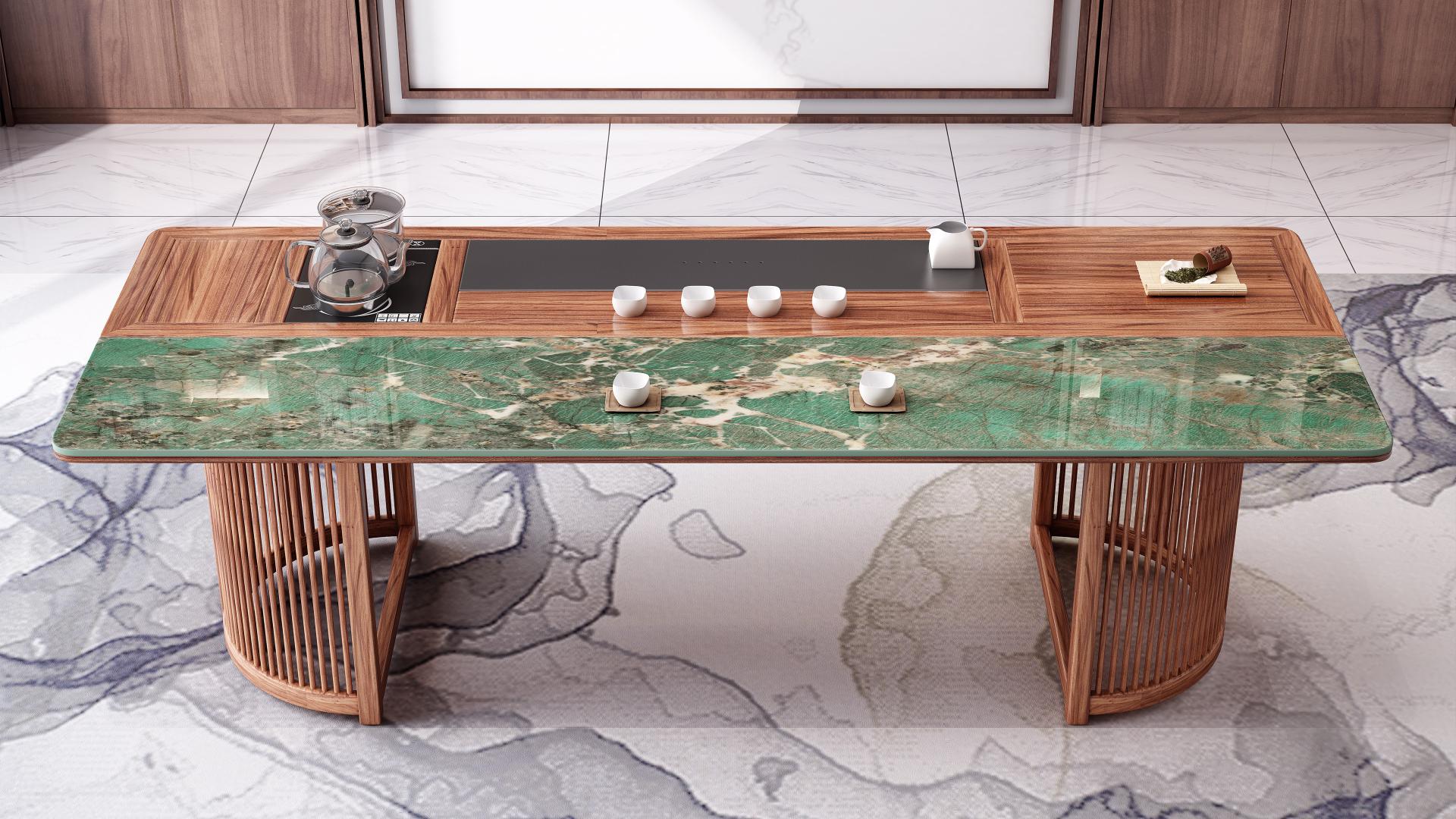 London Design Awards Winner - Solid wood rock plate tea table and chair