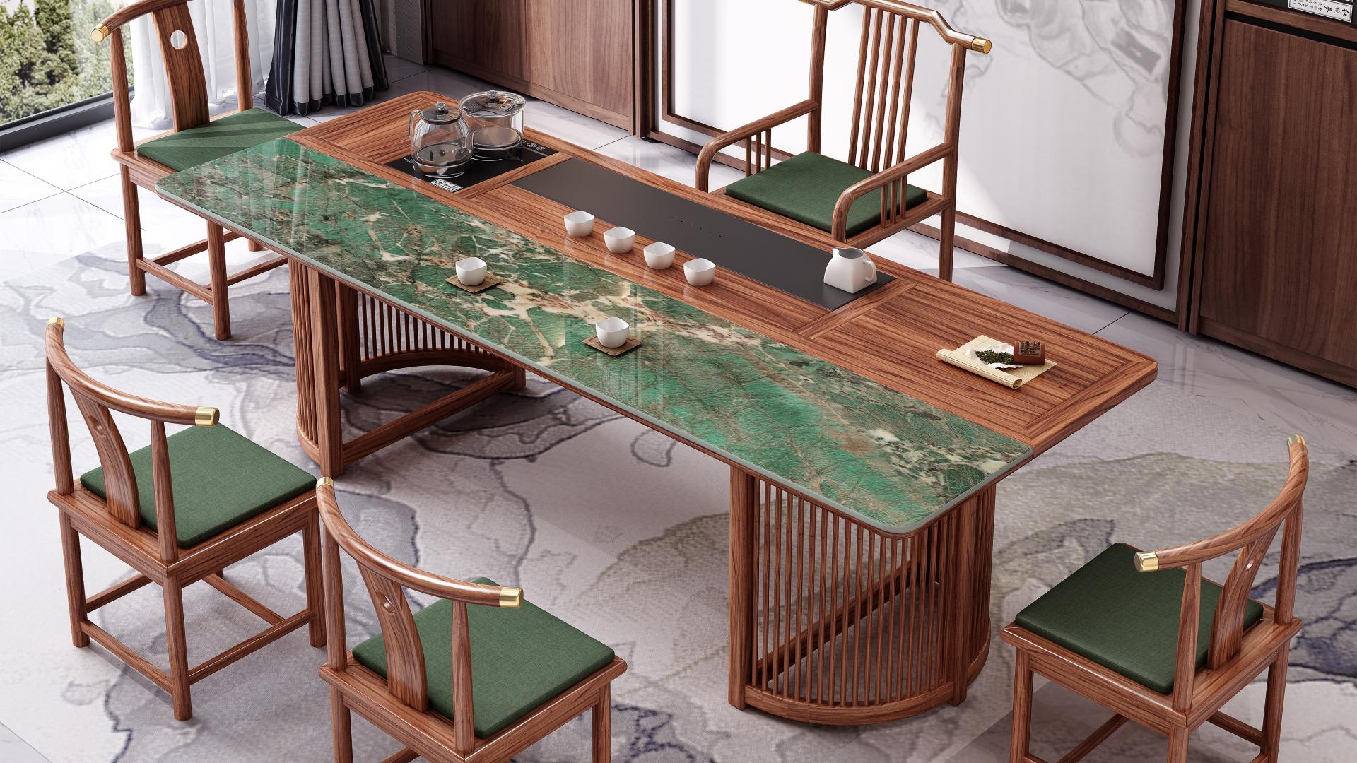 London Design Awards Winner - Solid wood rock plate tea table and chair