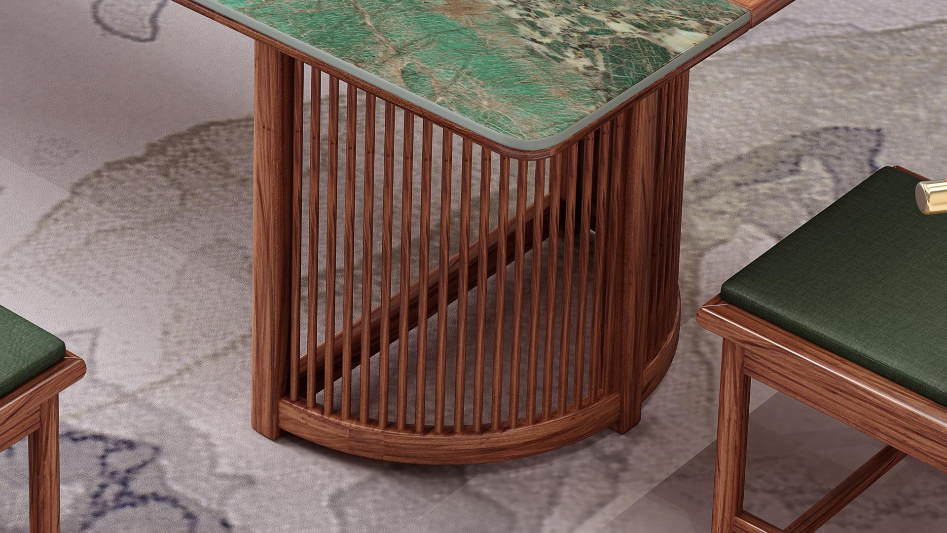 London Design Awards Winner - Solid wood rock plate tea table and chair