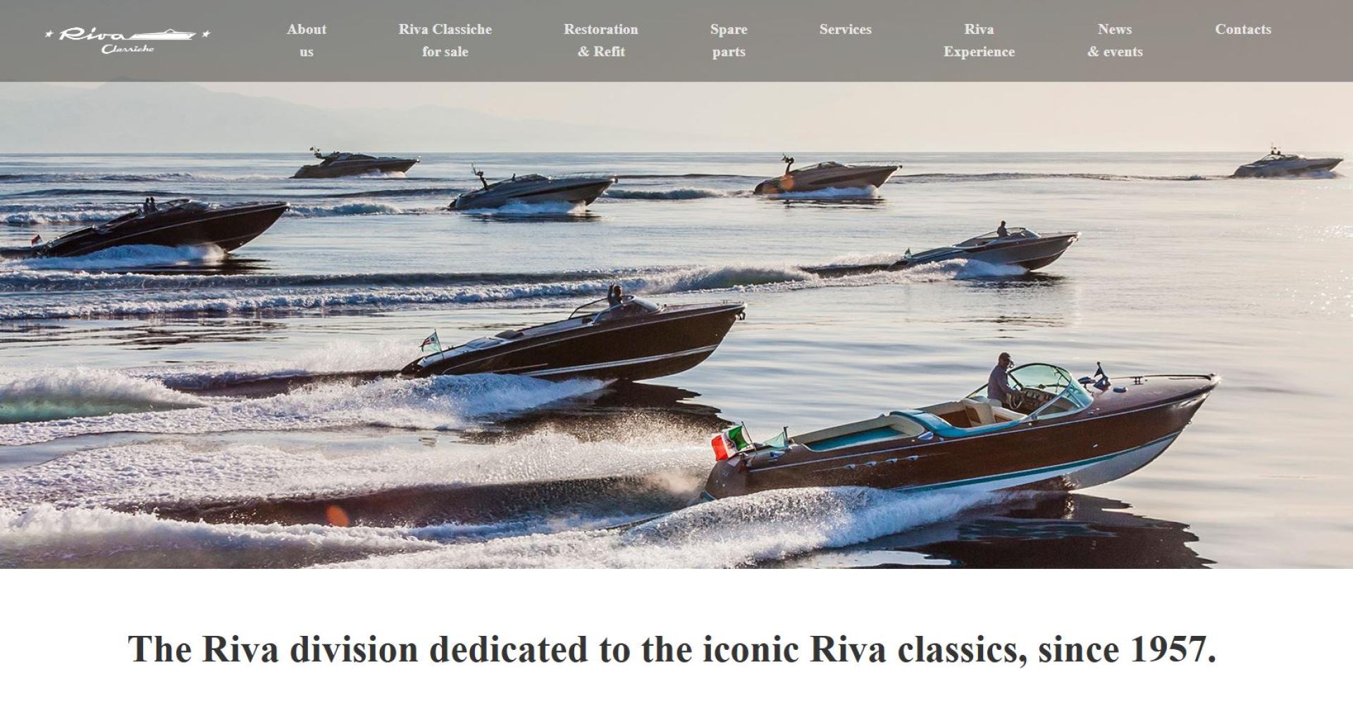London Design Awards Winner - Riva Classiche Website