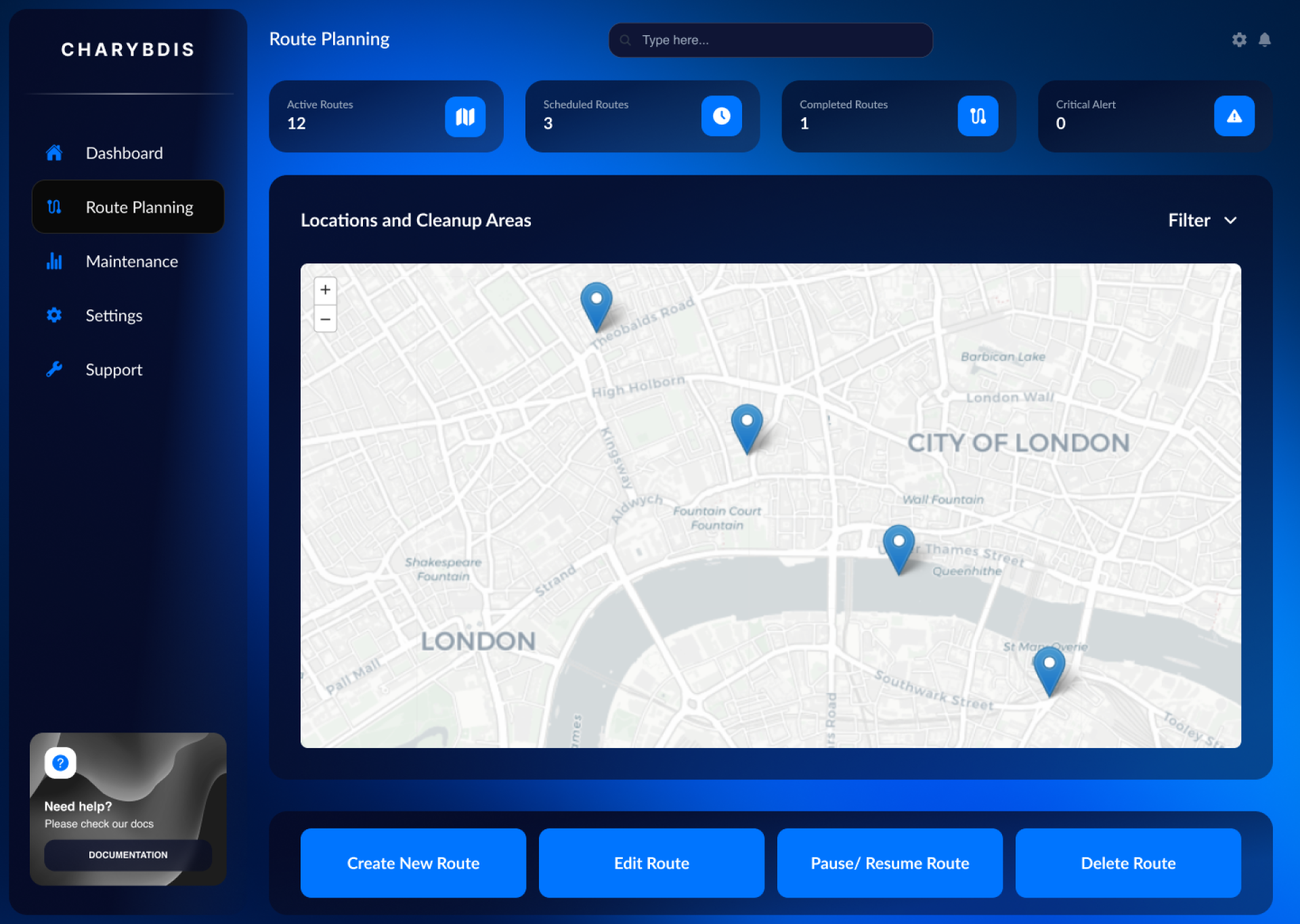 London Design Awards Winner - Charybdis - AI Port Cleaning