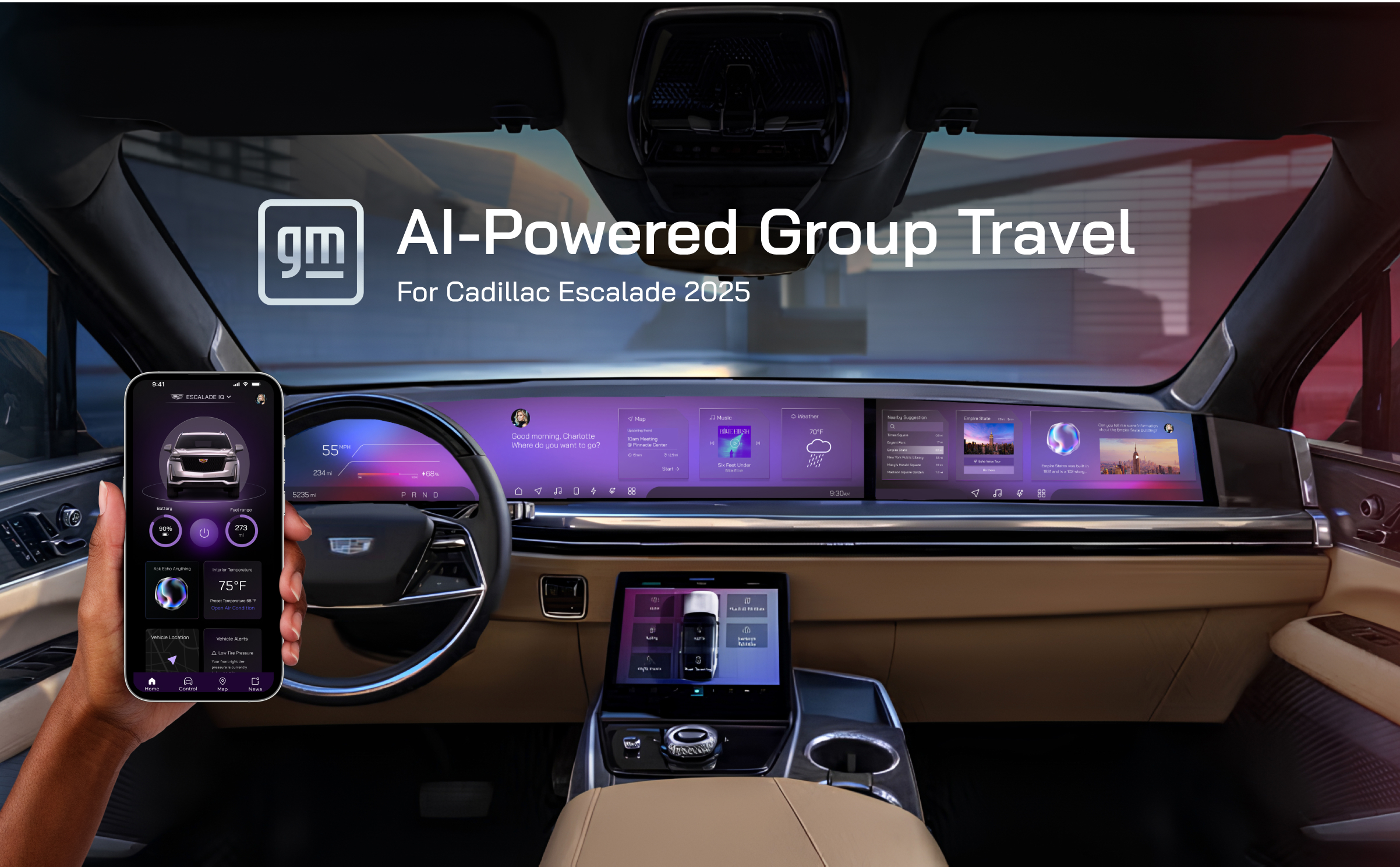 London Design Awards Winner - AI-powered Group Travel for Cadillac Escalade 2025