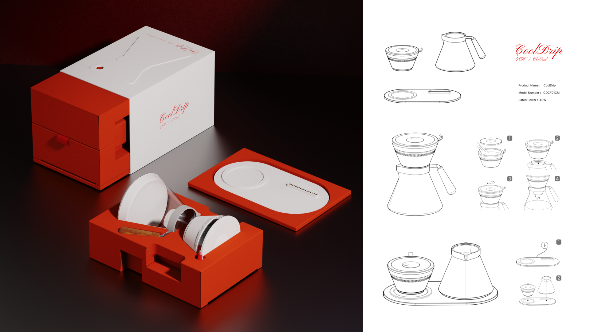 London Design Awards Winner - CoolDrip - Cold Drip Coffee Maker