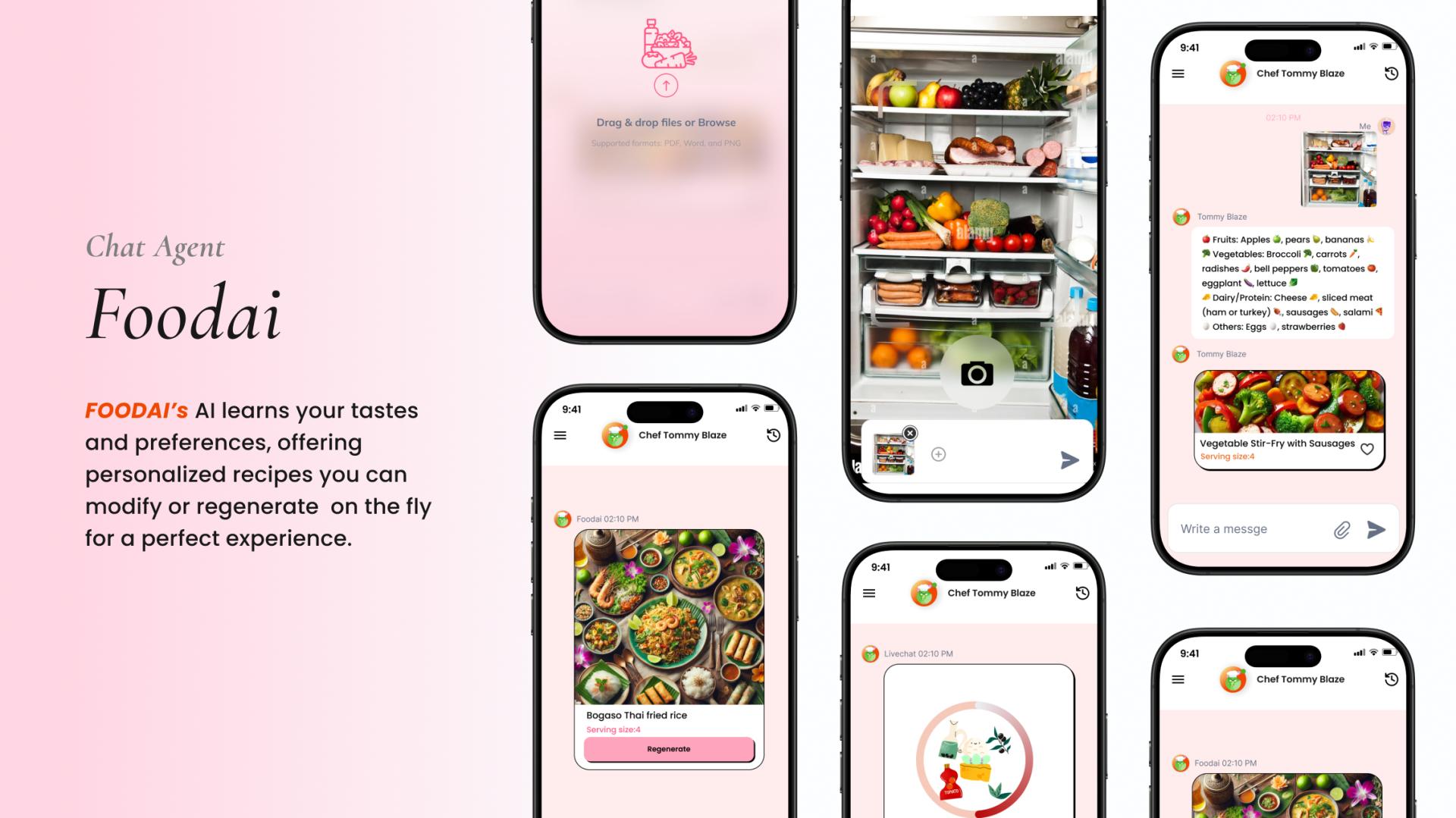 London Design Awards Winner - FOODAI: Your Personalized AI Cooking Assistant