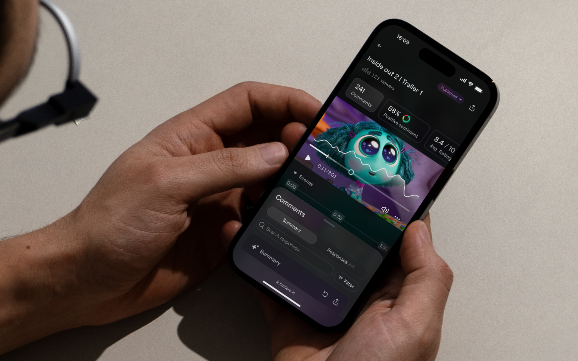 London Design Awards Winner - Lumiere - AI-powered video intelligence platform