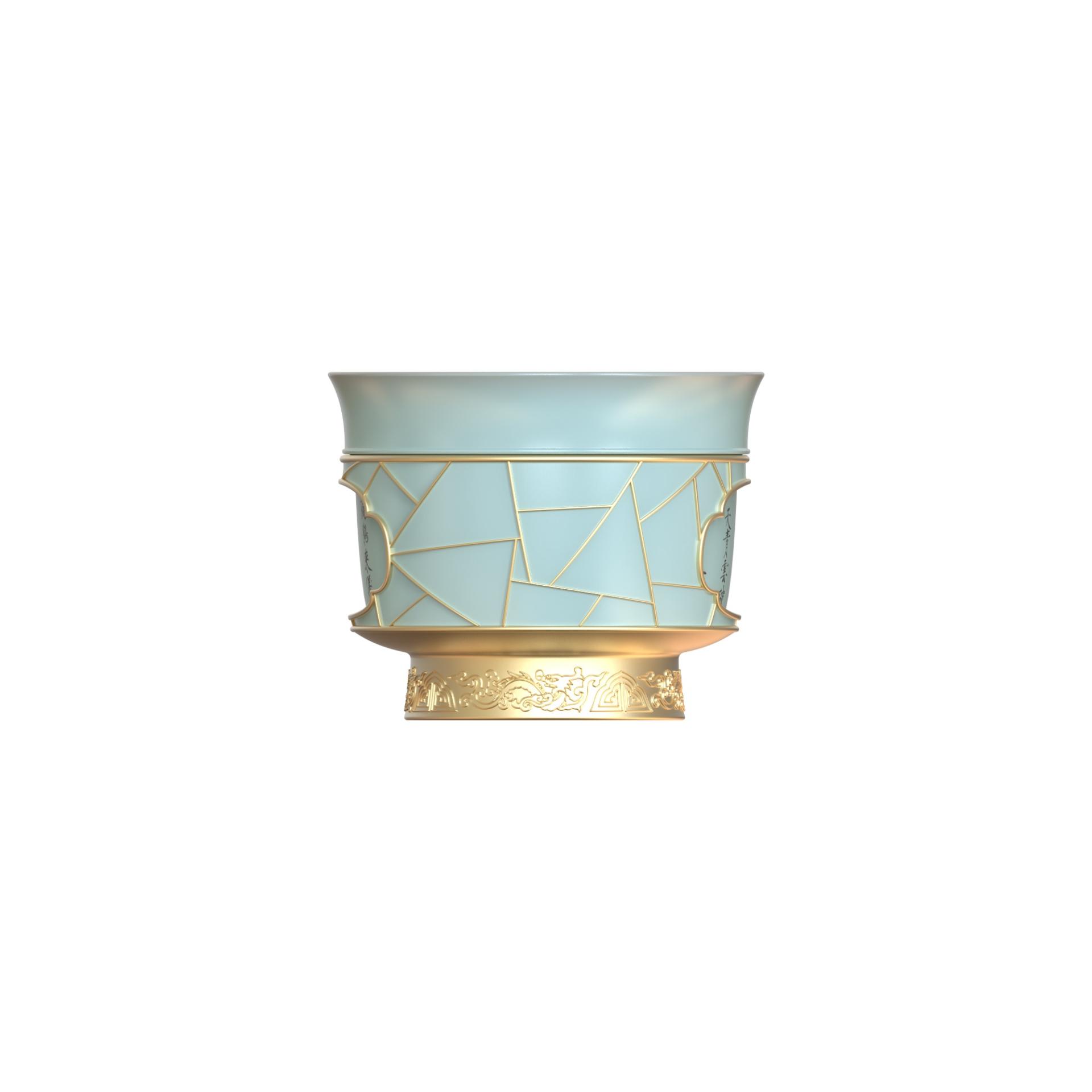 London Design Awards Winner - The Auspicious Crane's Arrival-Swivel Cup