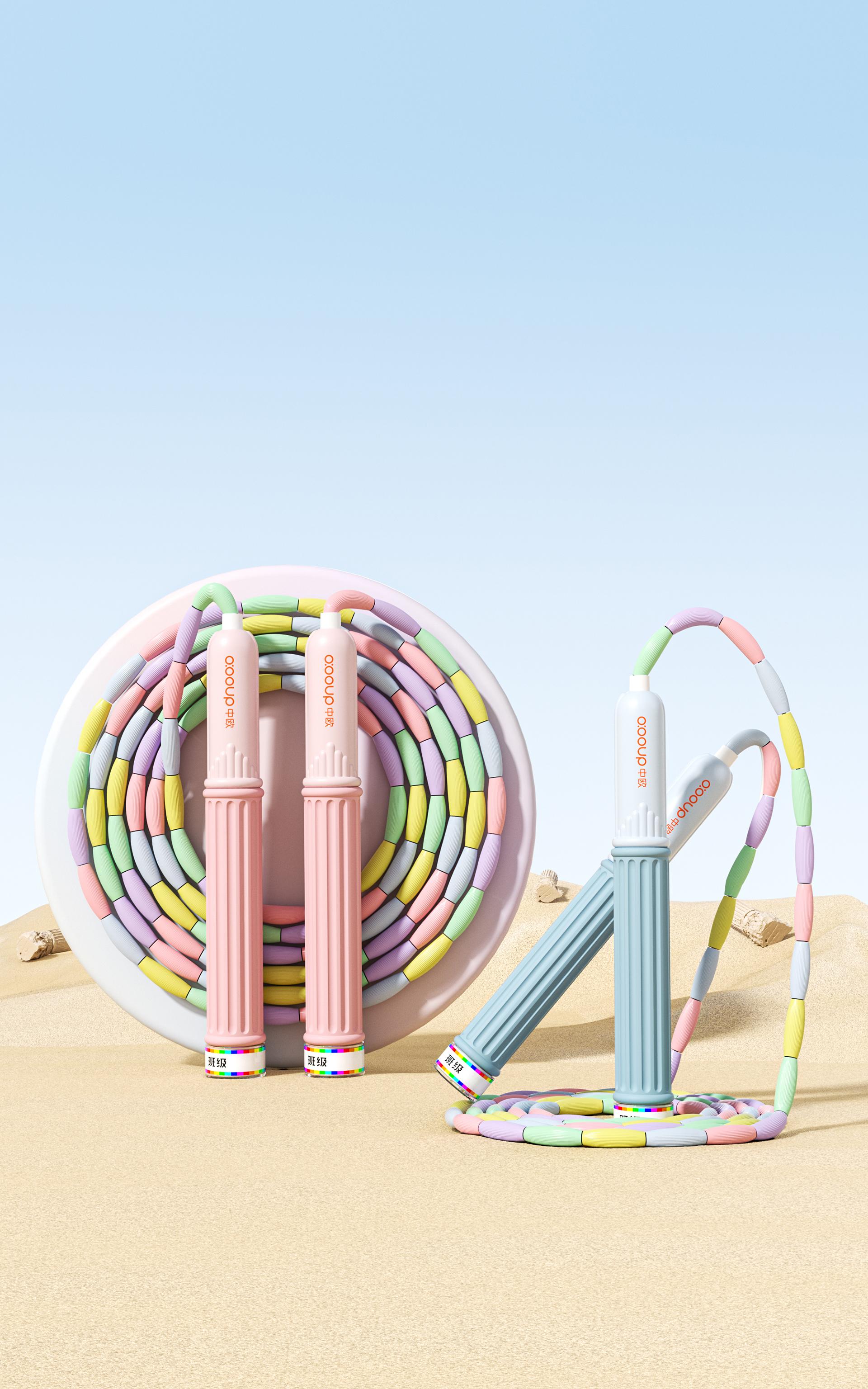 London Design Awards Winner - OOOUP China-Europe Roman Column Bamboo Joint Jump Rope