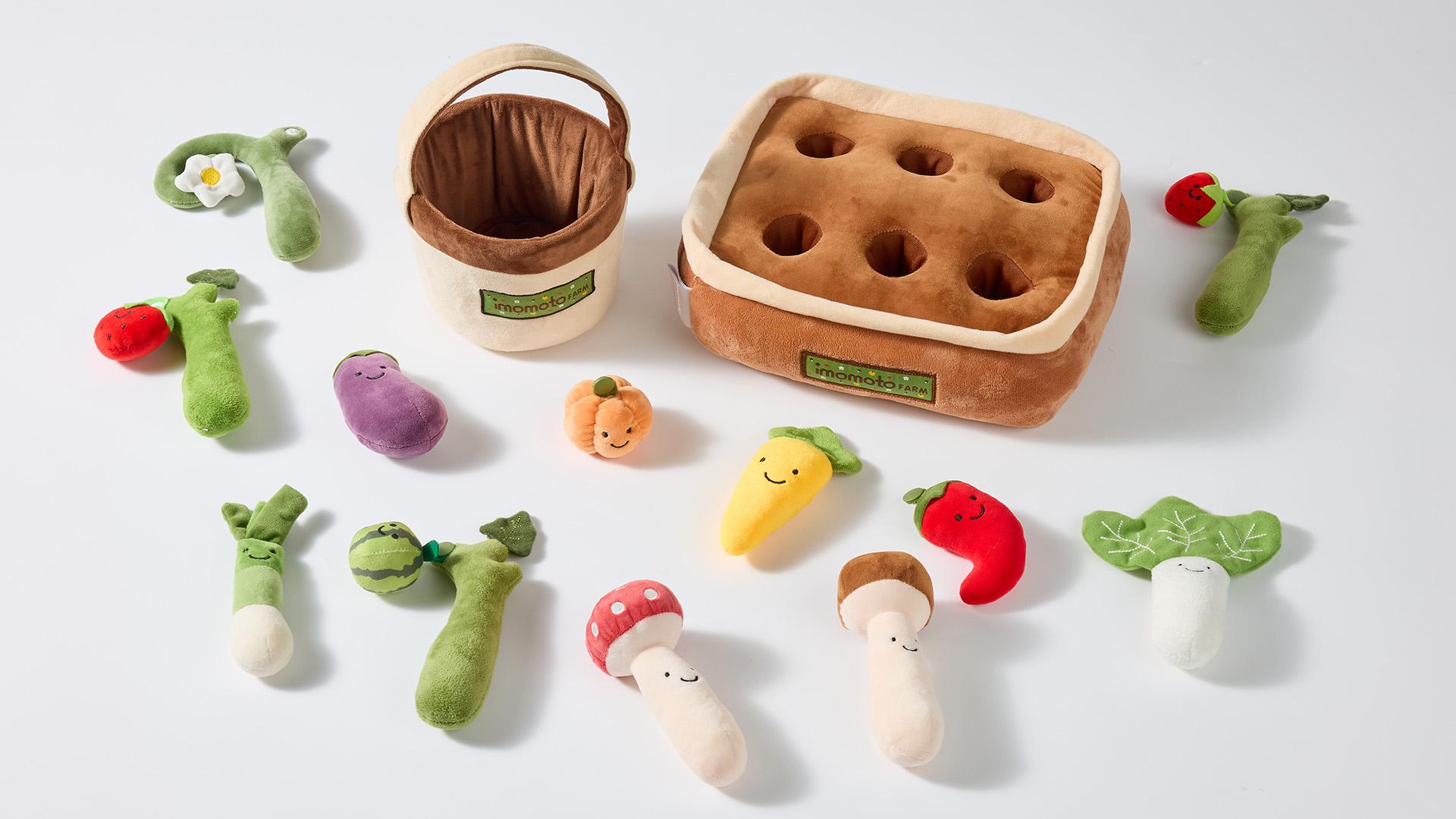 London Design Awards Winner - Plush Carrots Pulling in Fruit and Vegetable Farm