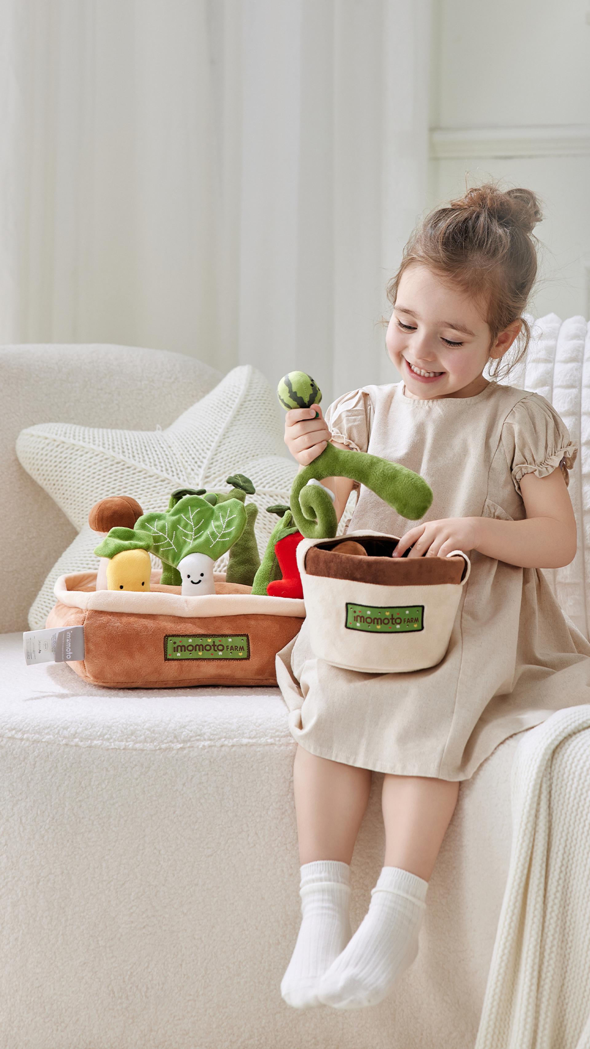London Design Awards Winner - Plush Carrots Pulling in Fruit and Vegetable Farm
