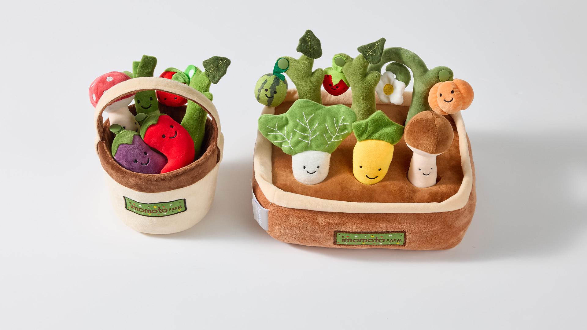 London Design Awards Winner - Plush Carrots Pulling in Fruit and Vegetable Farm