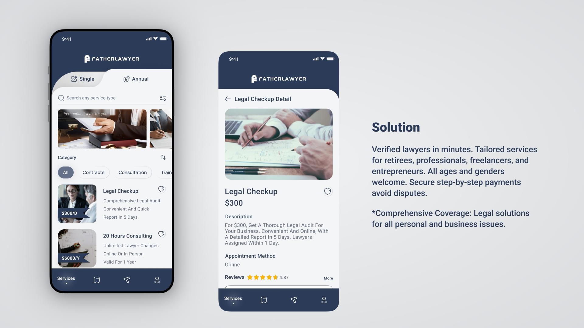 London Design Awards Winner - FatherLawyer: Empowering Lives Through Legal Support