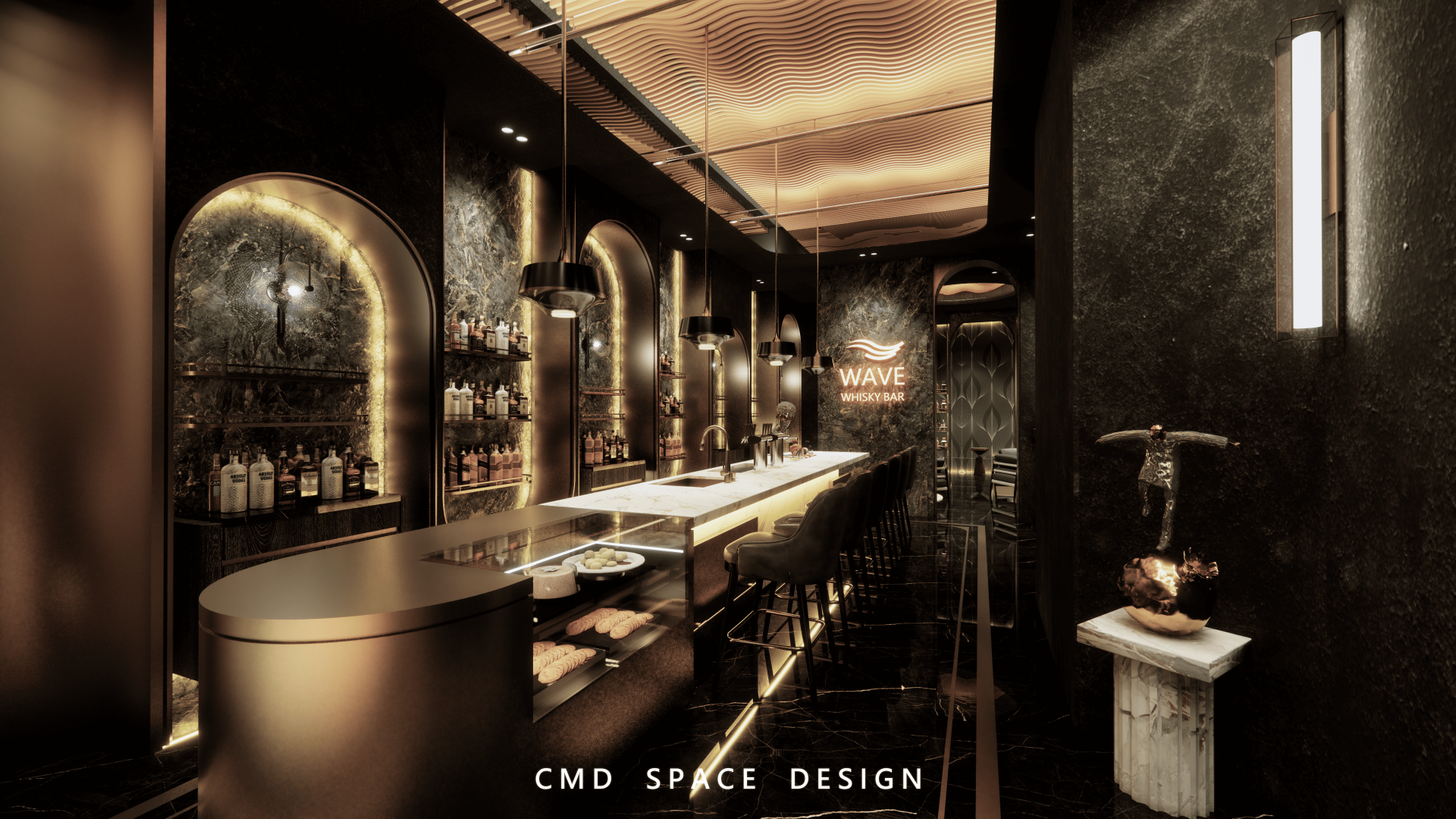 London Design Awards Winner - 酒精浪潮-威士忌酒吧 The Alcohol Wave - Whiskey Bar