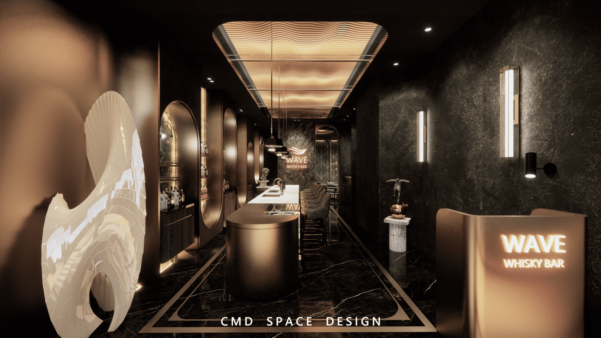 London Design Awards Winner - 酒精浪潮-威士忌酒吧 The Alcohol Wave - Whiskey Bar