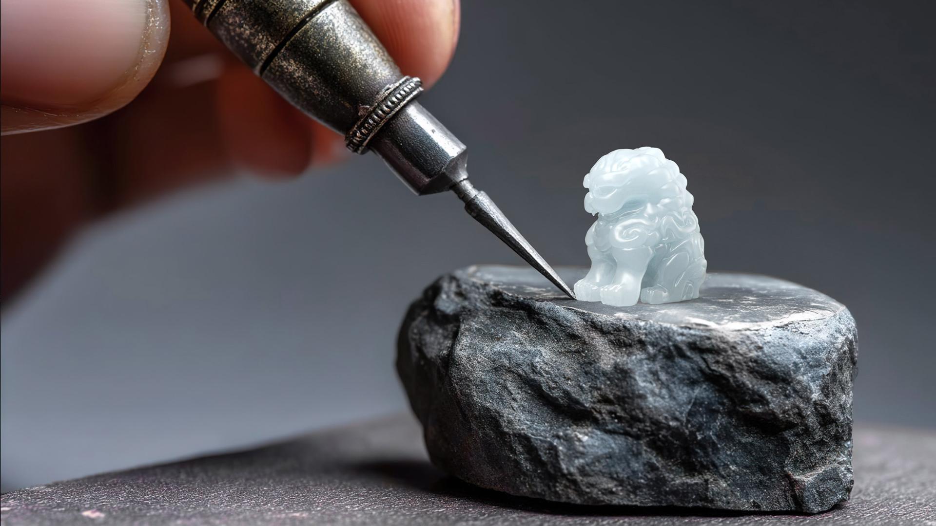 London Design Awards Winner - The Exquisite Jade Lion Ring