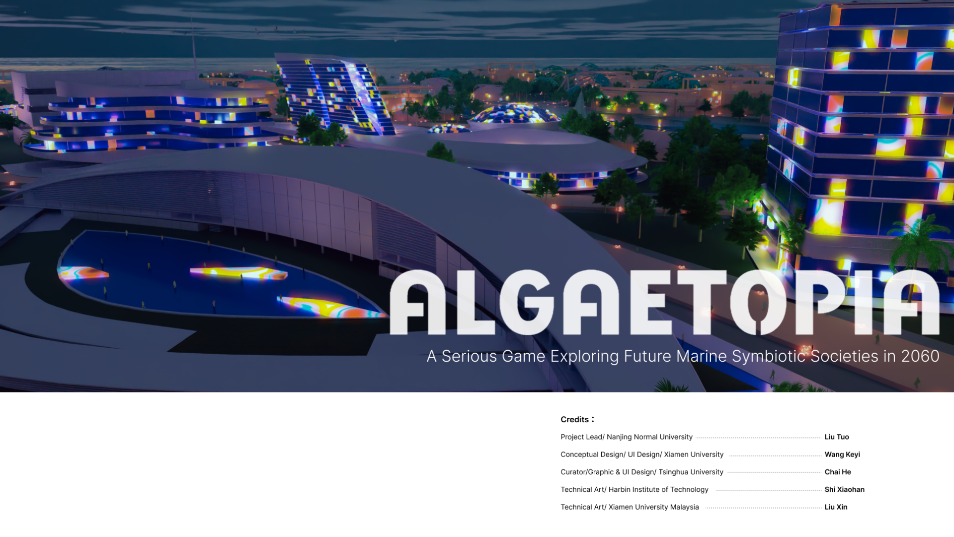 London Design Awards Winner - Algaetopia