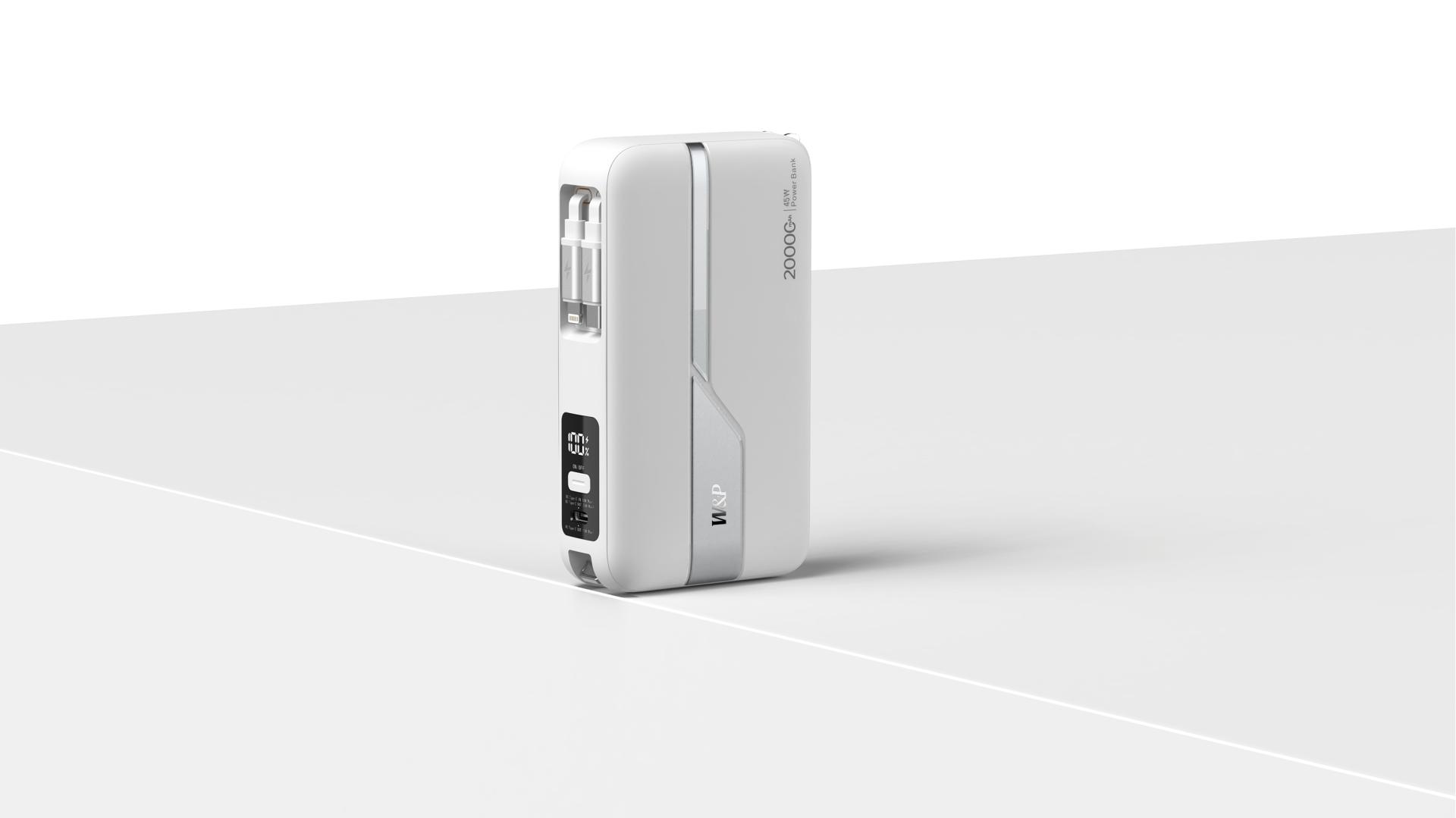 London Design Awards Winner - Power Bank with Retractable Cable