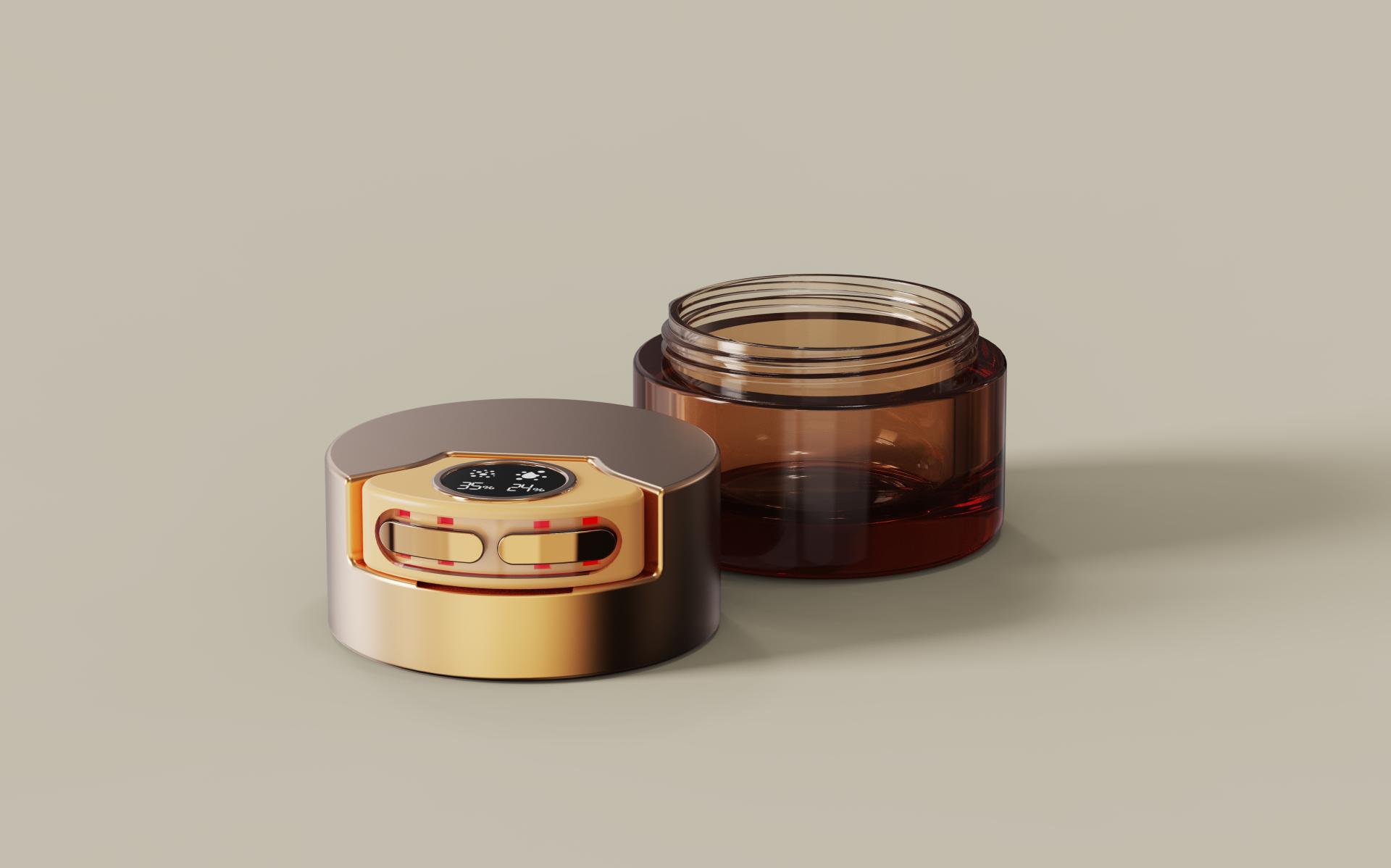 London Design Awards Winner - Smart Light Therapy Skin Analyzer with Dual-Function Cap Des