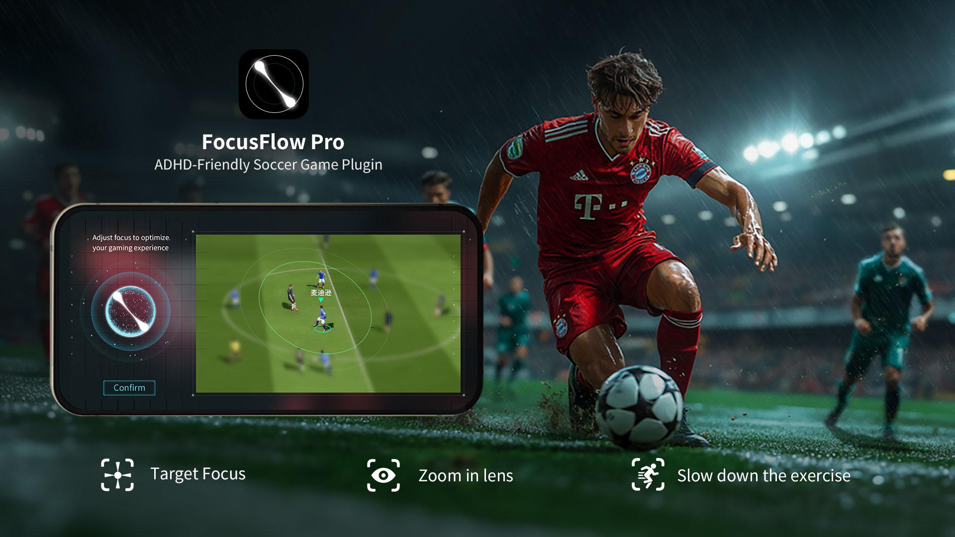 London Design Awards Winner - FocusFlow Pro — ADHD-Friendly Soccer Game Plugin