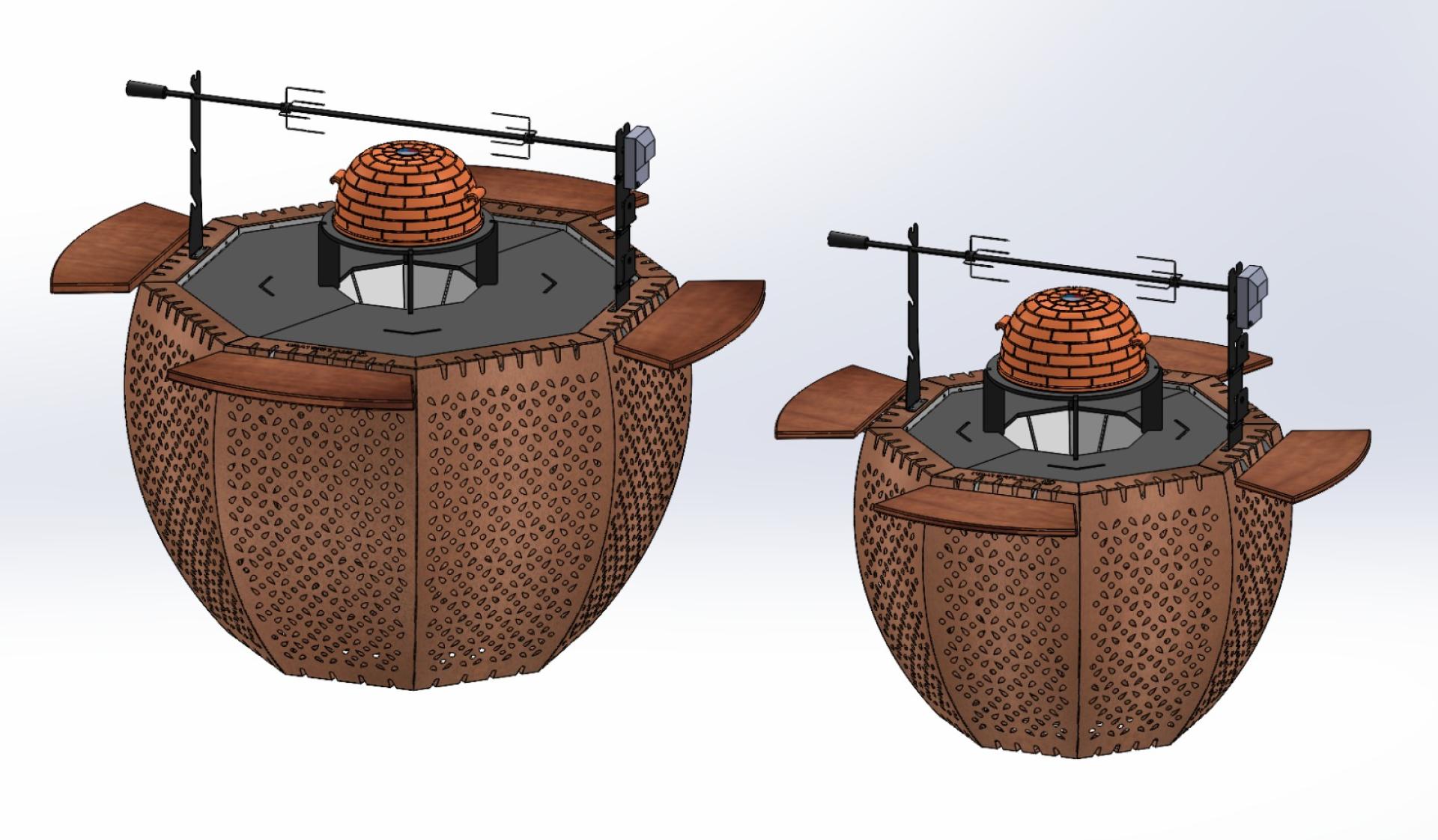 London Design Awards Winner - CRATERFLAME®-The multifunctional cooking garden furniture