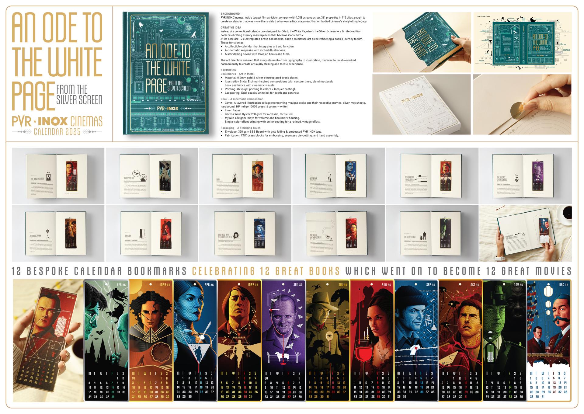 London Design Awards Winner - PVR INOX CALENDAR