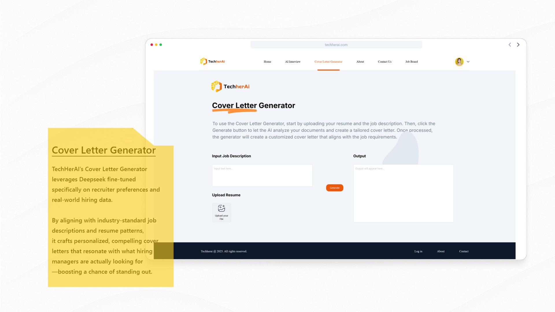 London Design Awards Winner - TechHerAI: AI-Driven Tools to Empower Women in Tech