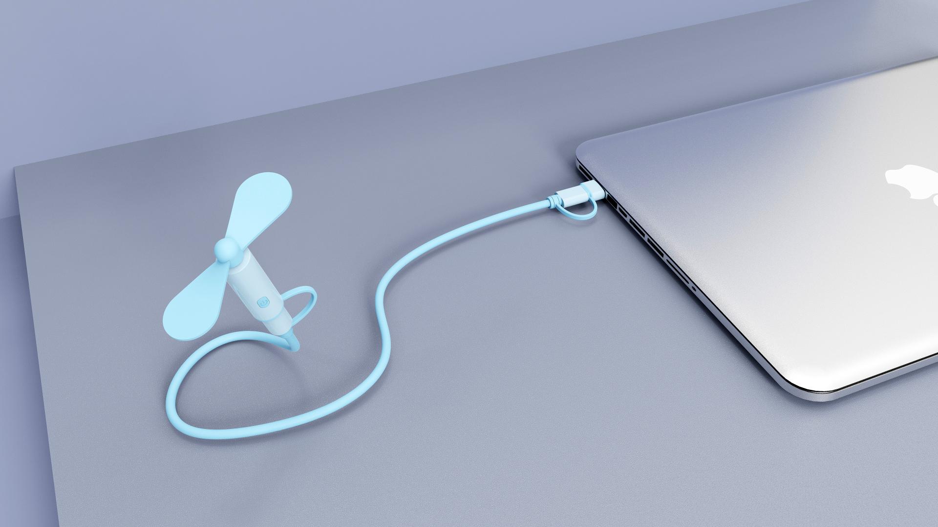 London Design Awards Winner - Data Cable with Fan Function
