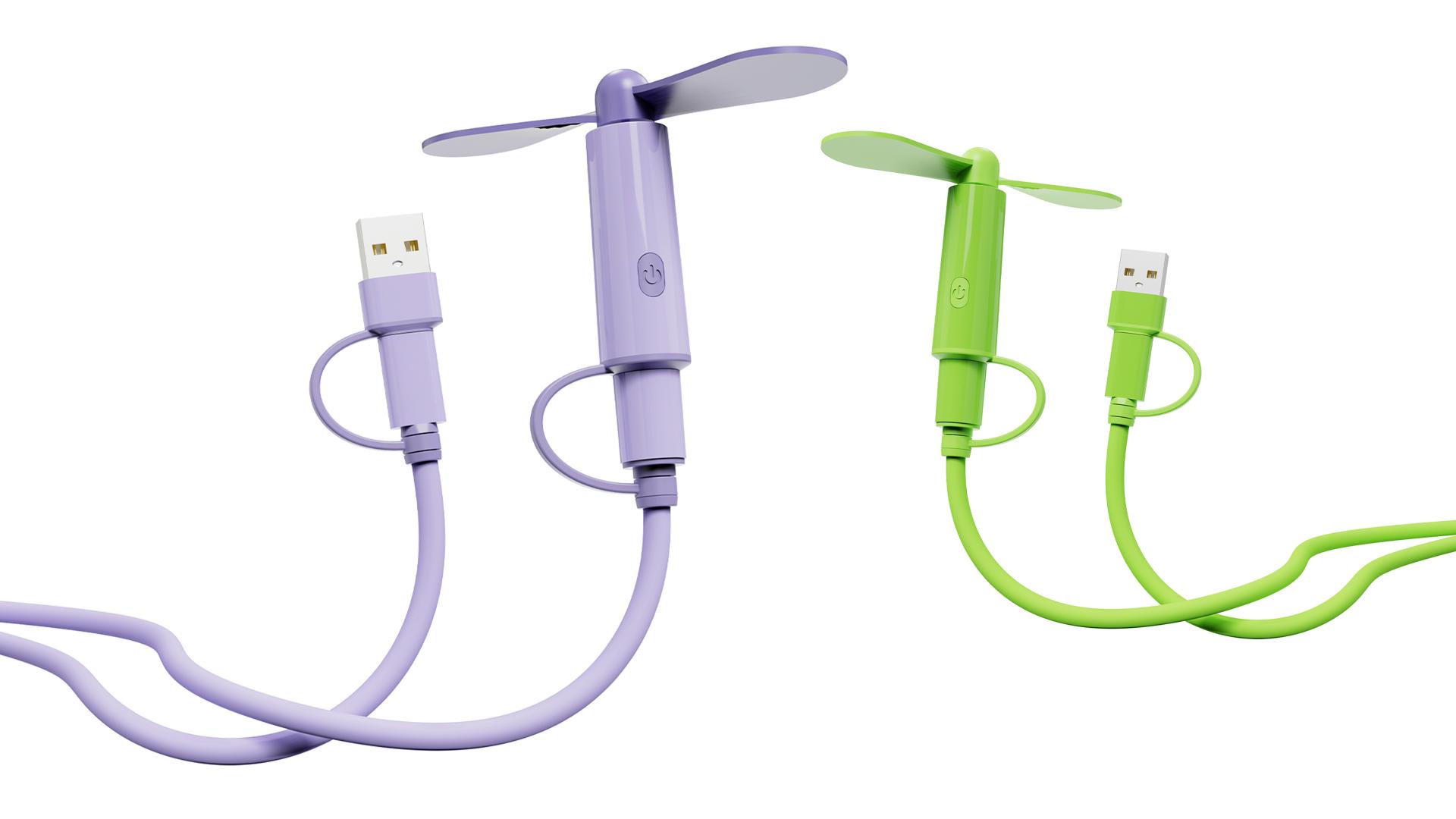 London Design Awards Winner - Data Cable with Fan Function